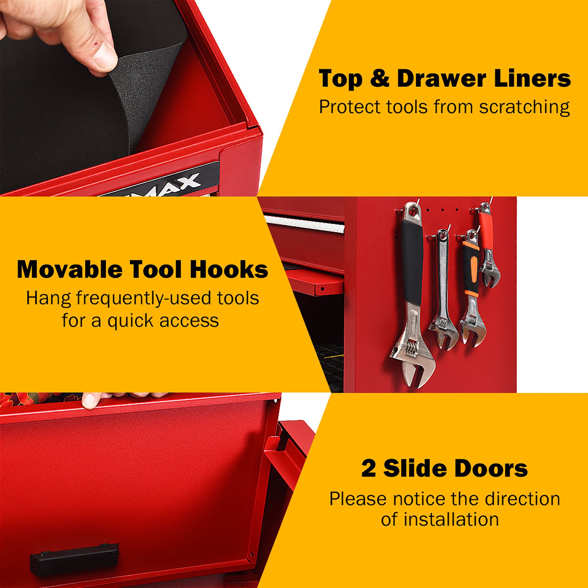 Costway CSHY000195 Tool-Chest-Combos - View #10