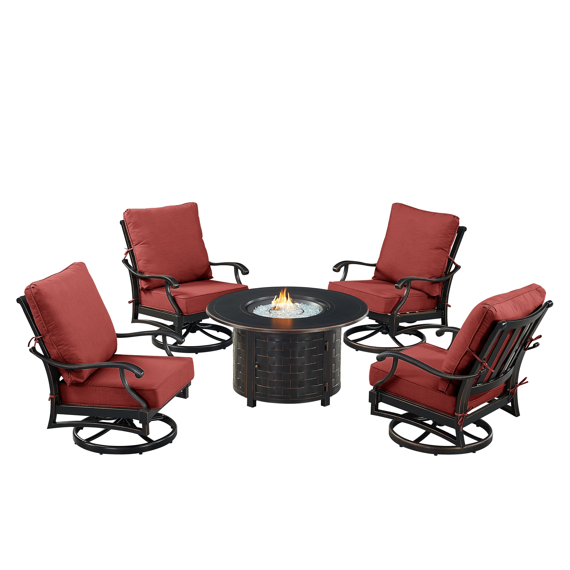 Oakland Living SHAO4CHRICORDCUIBA Patio-Conversation-Sets - View #2