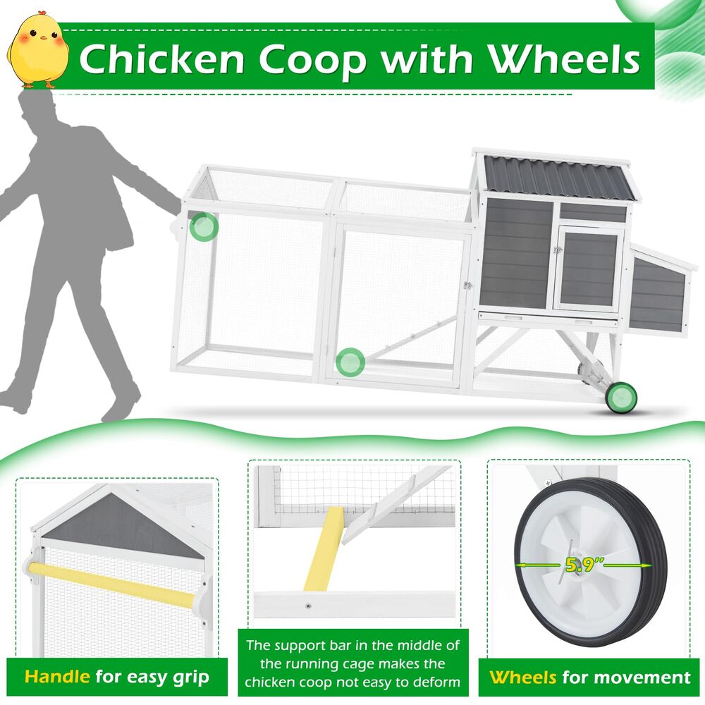 AECOJOY 12005GR-LS02 Chicken-Coops-Rabbit-Hutches - View #2