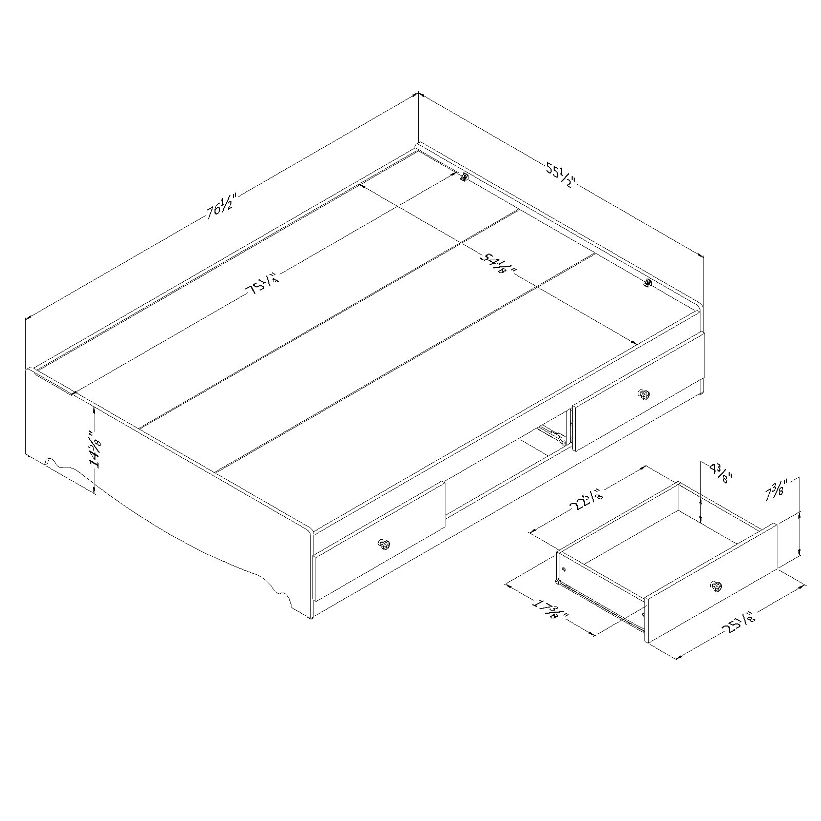 South Shore Furniture 3550211 beds - View #6