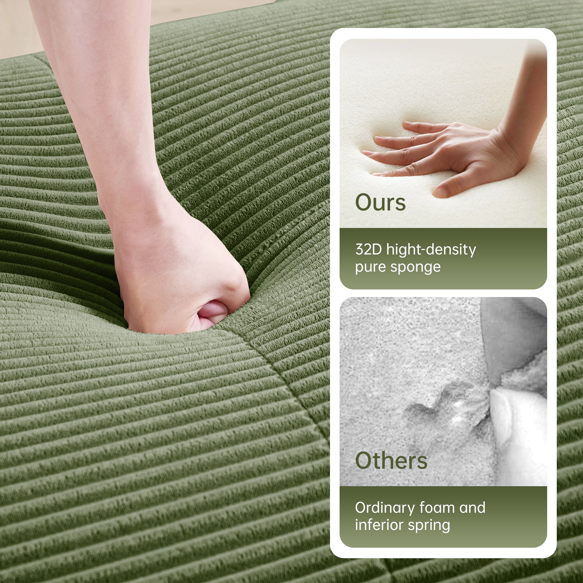 Homy Casa SMZO-QEY-GR Sofas-Loveseats - View #9