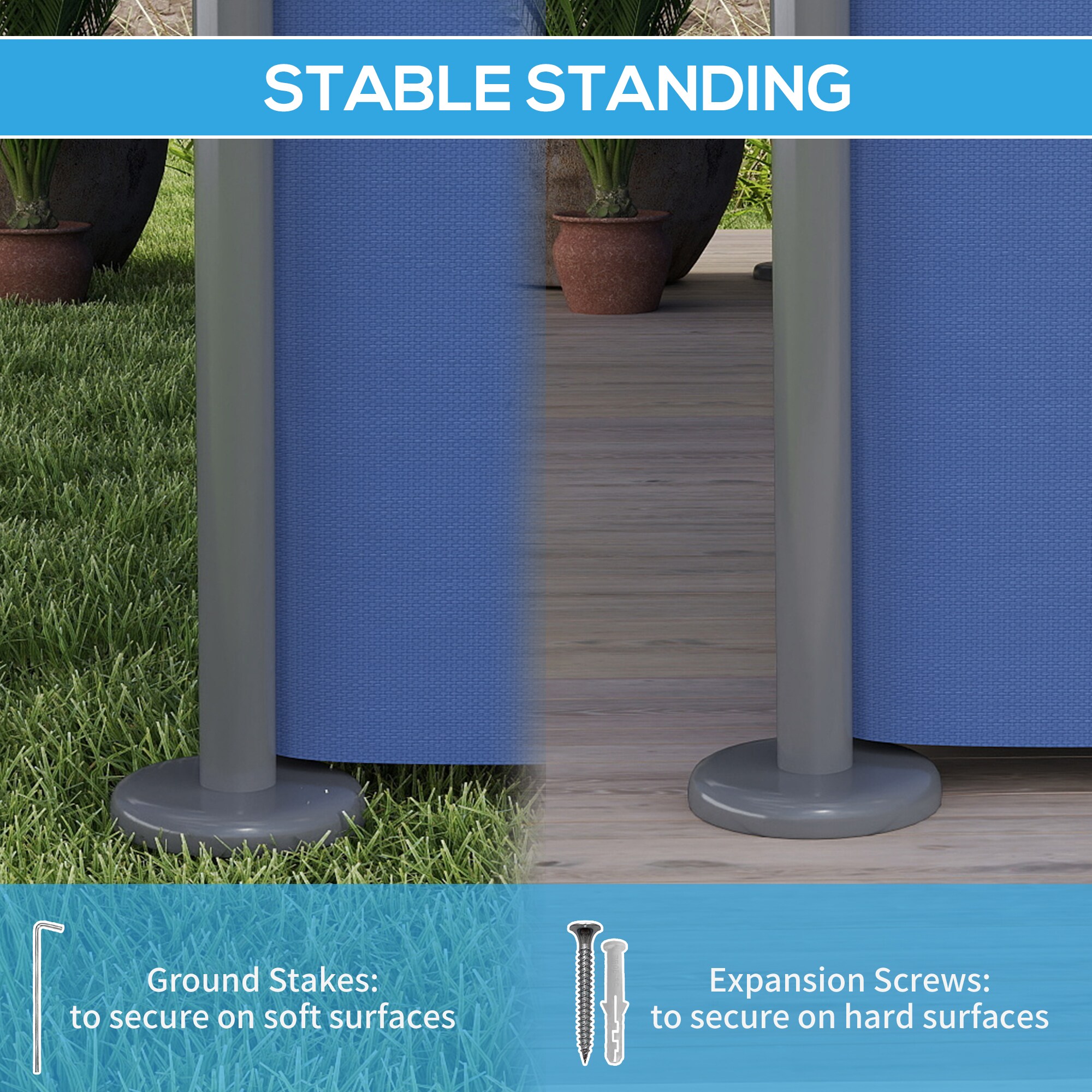 Outsunny 84C-580V00DB Wood-Resin-Gazebos - View #4