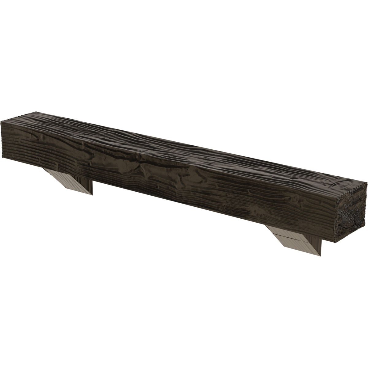 Ekena Millwork MANUSD06X10X48BKBD Mantel-Shelves - View #3