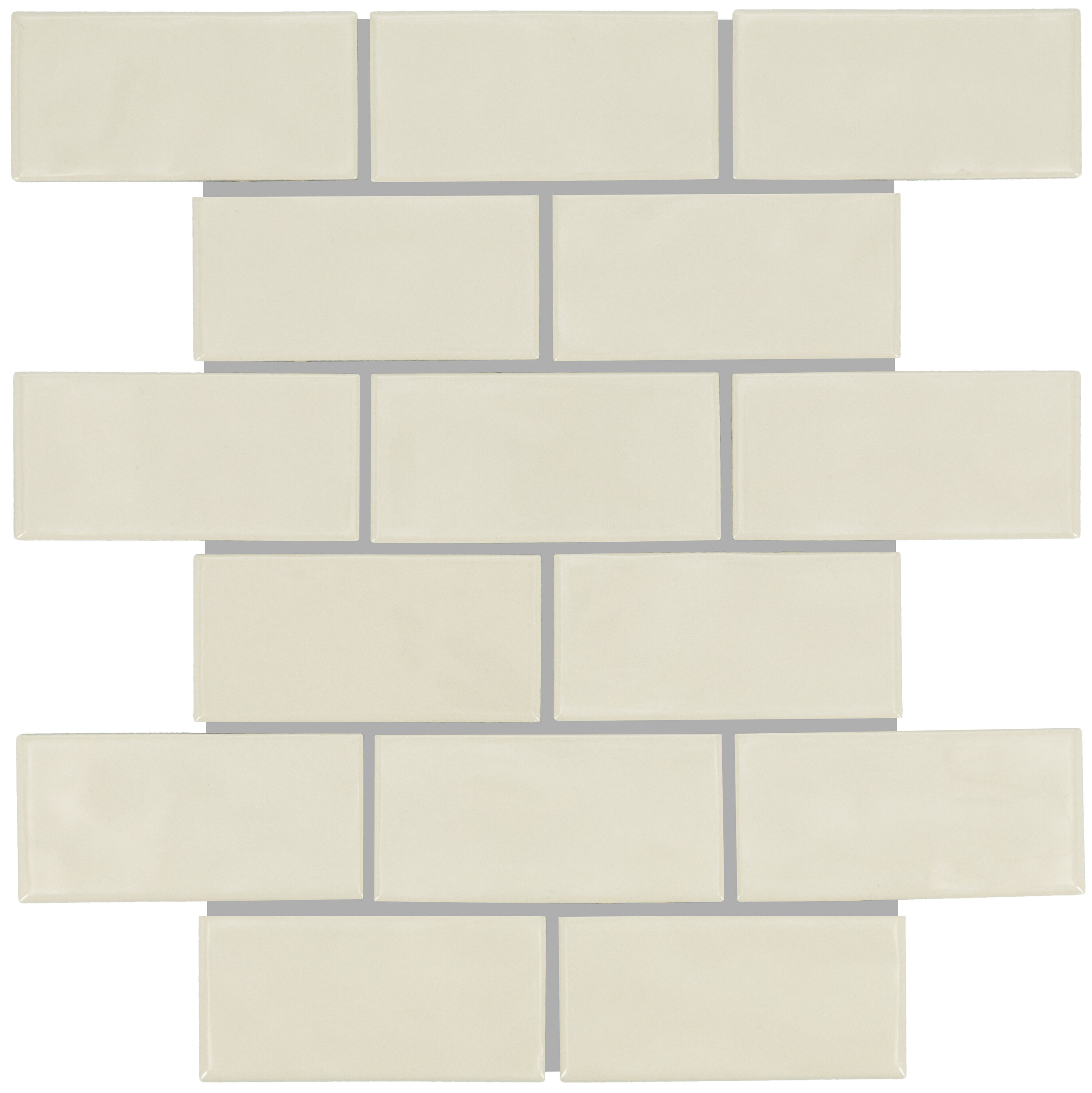 Hillcrest Ridge Nordic Sand 10-in x 12-in Glossy Ceramic Brick Patterned Wall Tile (9.96-sq. ft/ Carton) | - American Olean AT2124BJMS1P2
