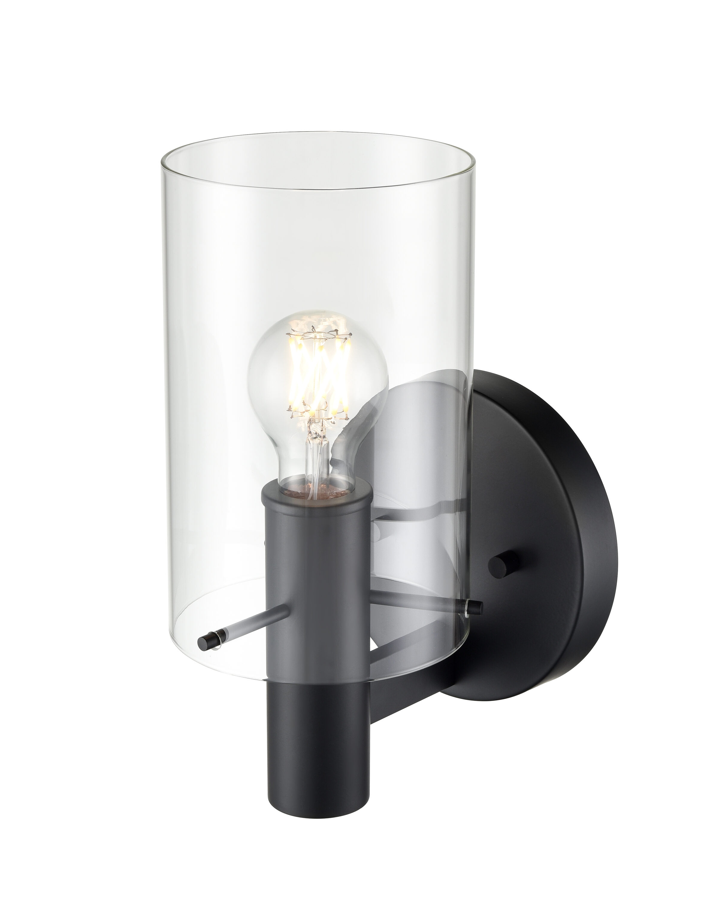 Millennium Lighting 55101-MB Apolla 5.88-in W 1 -Light Matte Black Transitional Wall Sconce