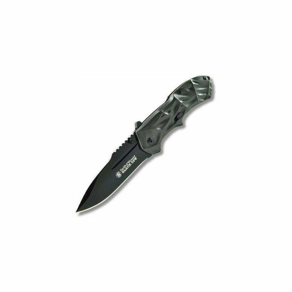 Smith & Wesson RNGD507 Smith and Wesson SWBLOP3CP 3Rd Generation Black Ops Magic Assist Liner Lock Folder Knife