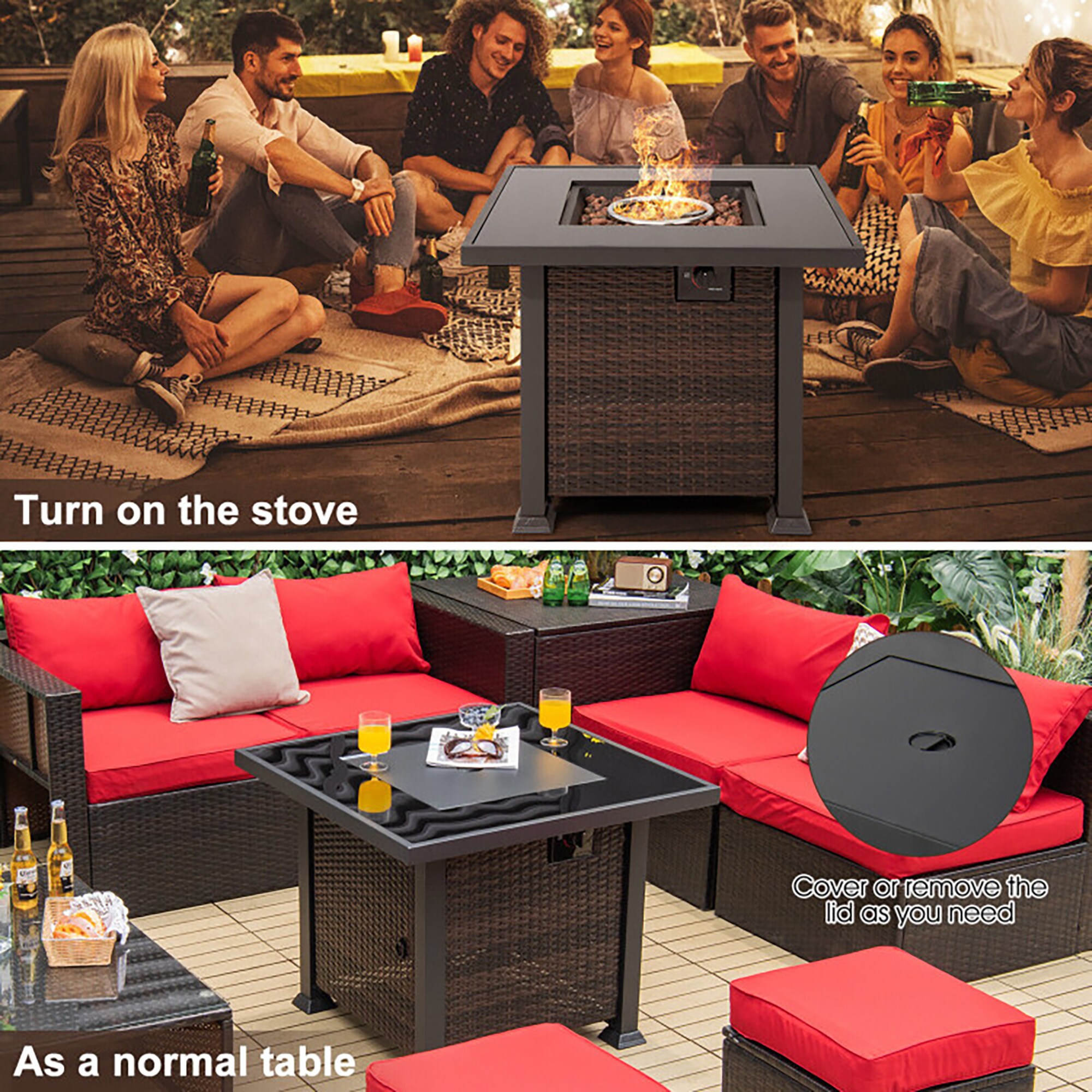 CASAINC WFEHFP-03-B Outdoor-Gas-Firepits - View #5