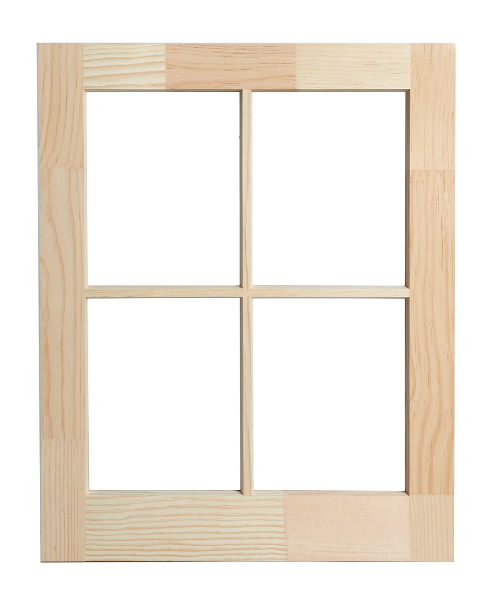 FrontLine Bldg. Products UIBS2229 22-in x 29-in Unfinished Wood Single Hung Barn Window Sash