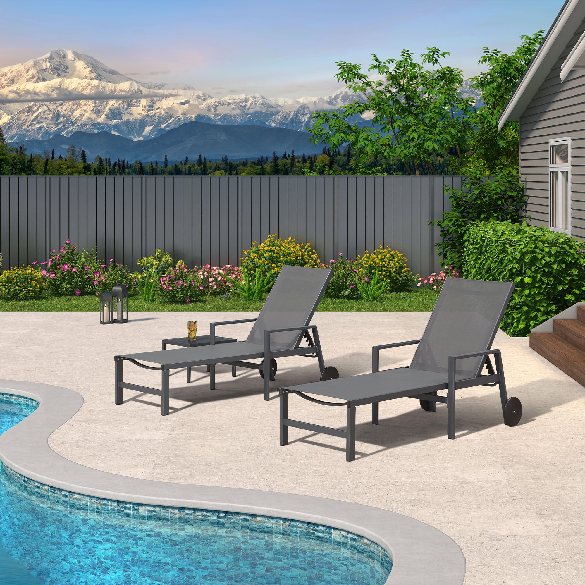 PURPLE LEAF LS04-CLS03-ZJAR-GY Patio-Chairs - View #3