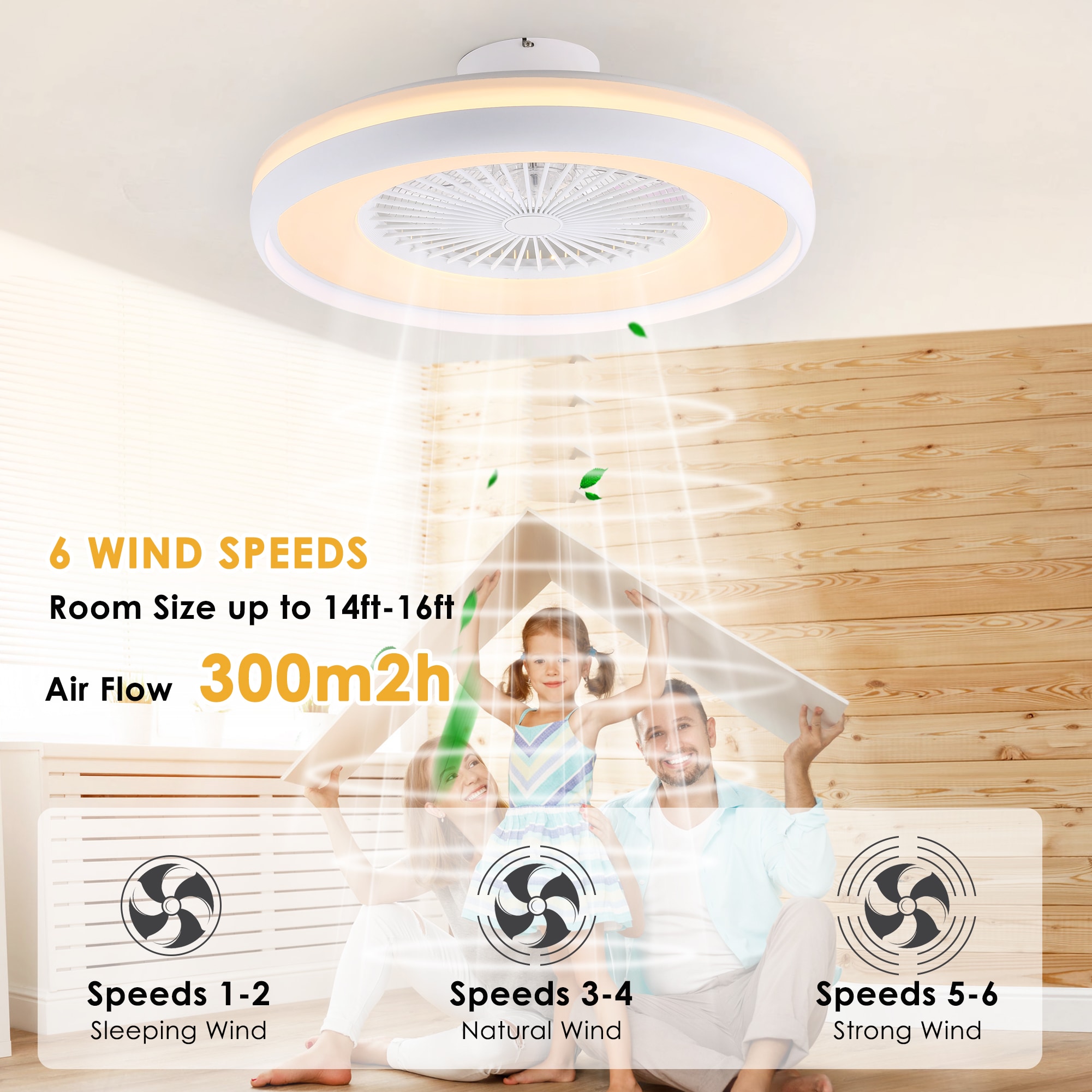 Humhold HDFSD-B03-WT Ceiling-Fans - View #2