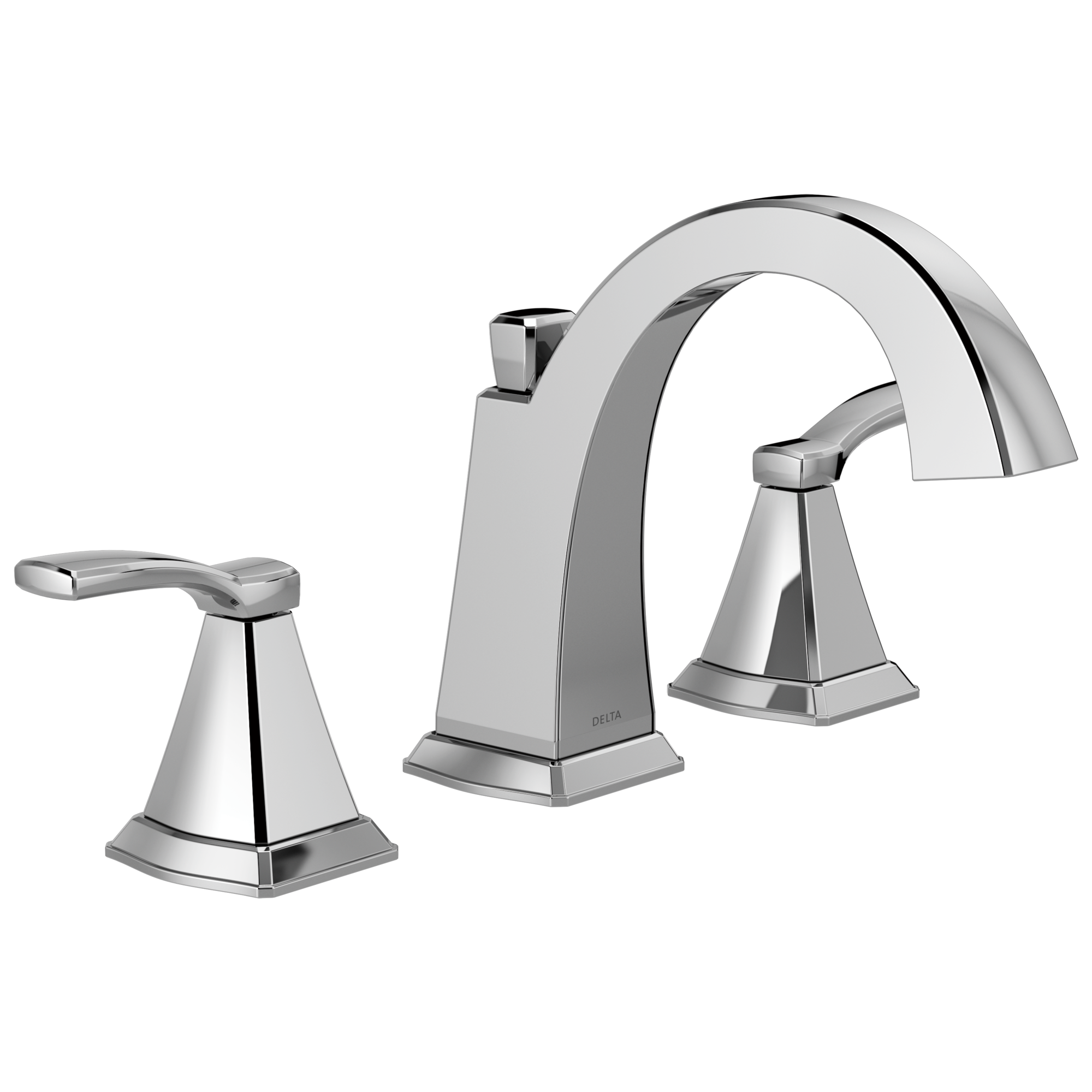 Flynn Chrome Widespread 2-handle WaterSense Bathroom Sink Faucet with Drain | - Delta 35768LF