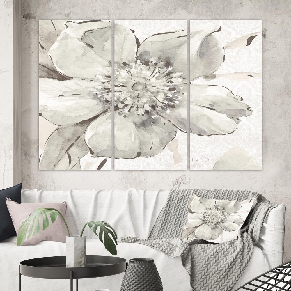 Designart 40-in H x 60-in W Floral Print on Canvas in the Wall Art ...