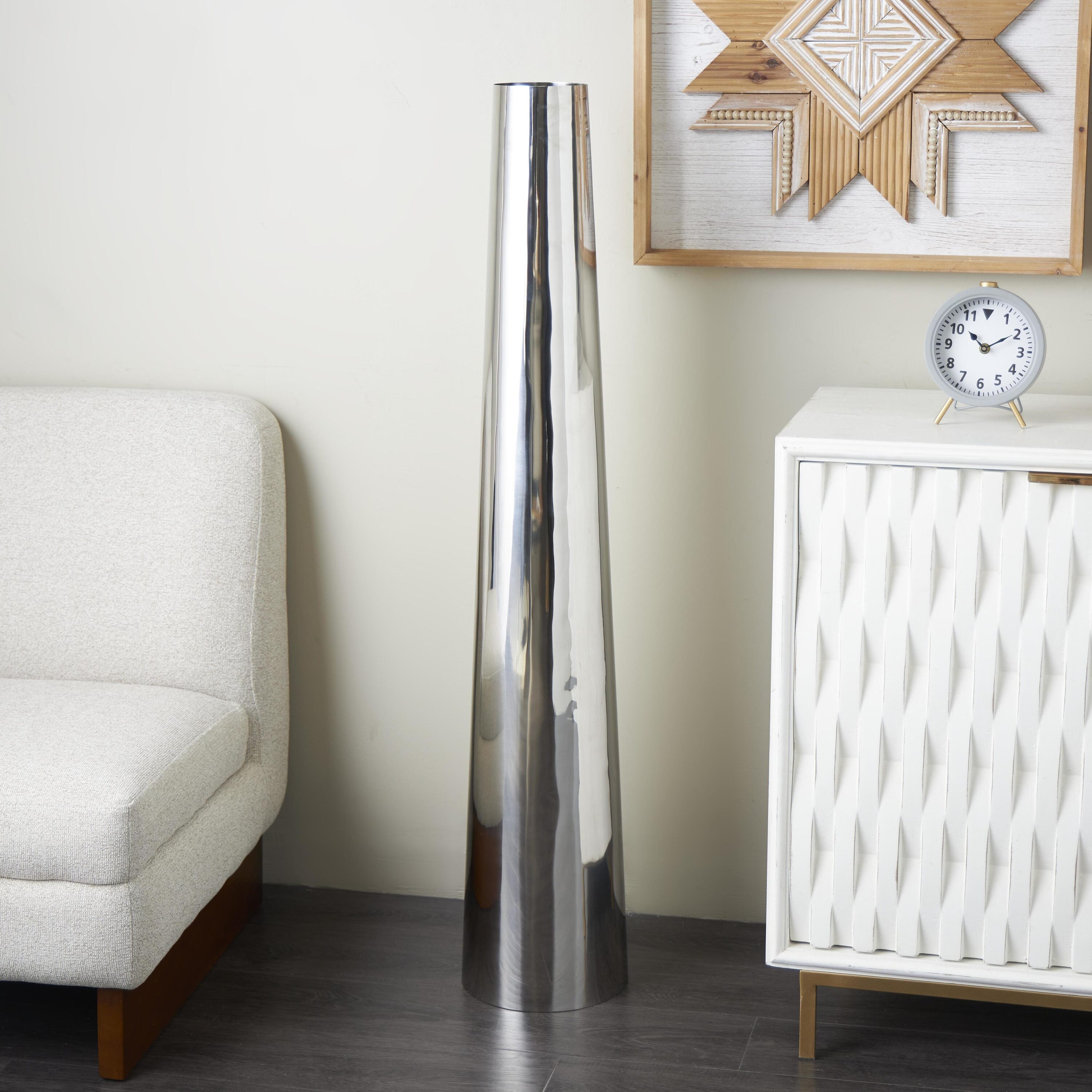 Grayson Lane 822825 Silver Stainless steel Glam Vase