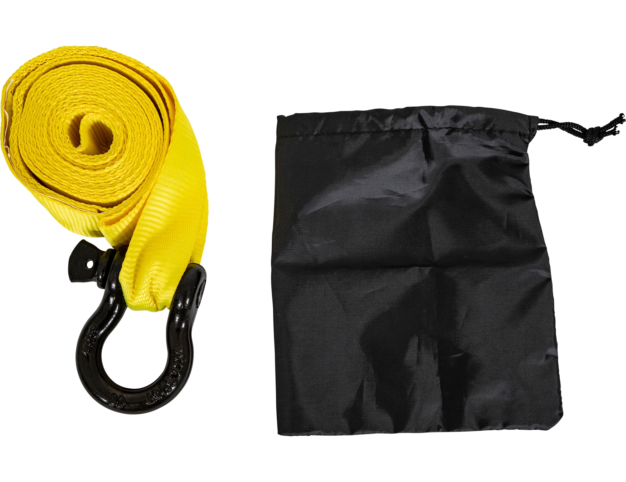 Tow Strap With Hooks Yellow Towing Strap Truck Tow Rope Atv Tow
