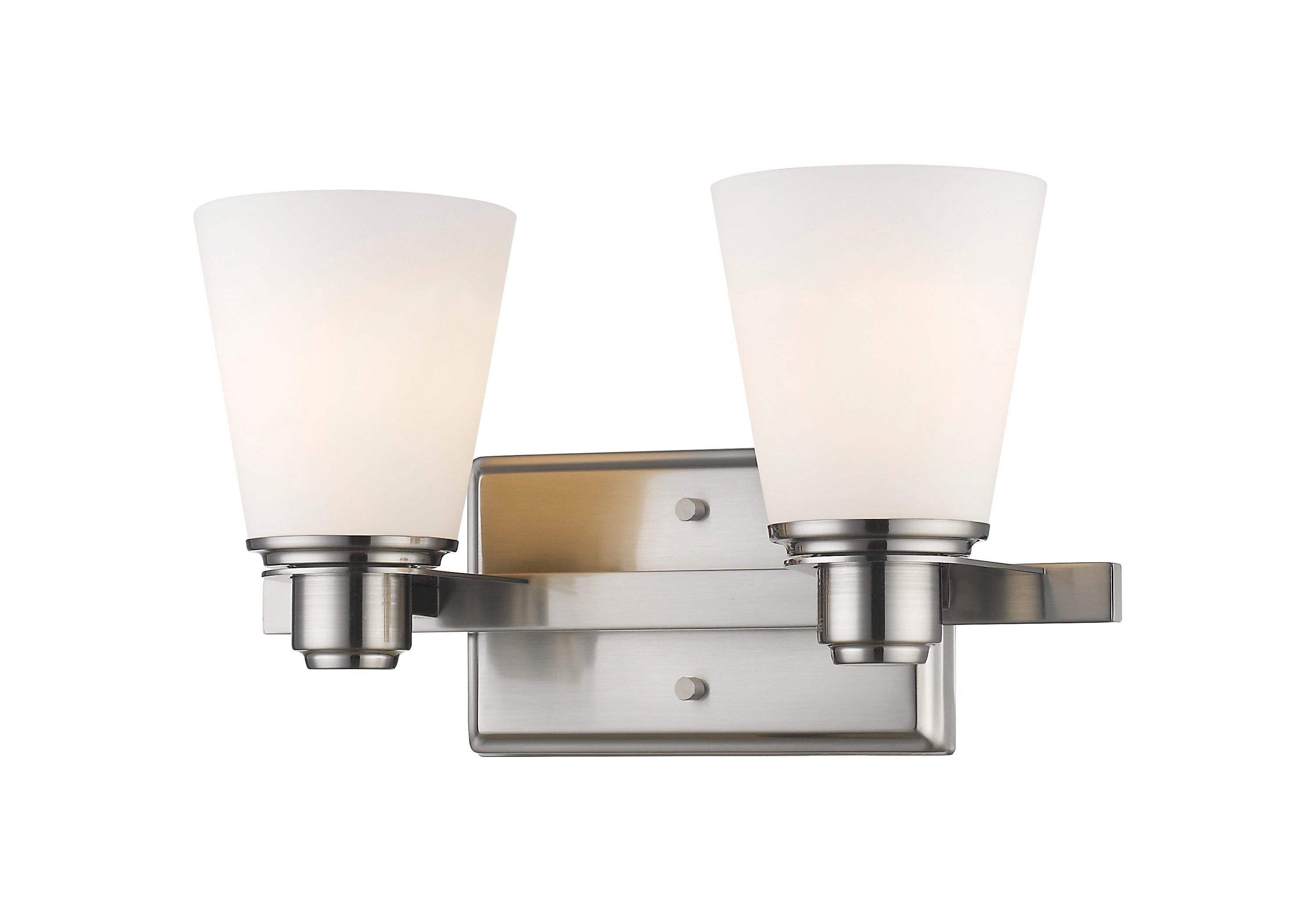 Z-Lite 7001-2V-BN Kayla 13.75-in 2-Light Brushed Nickel Transitional Vanity Light