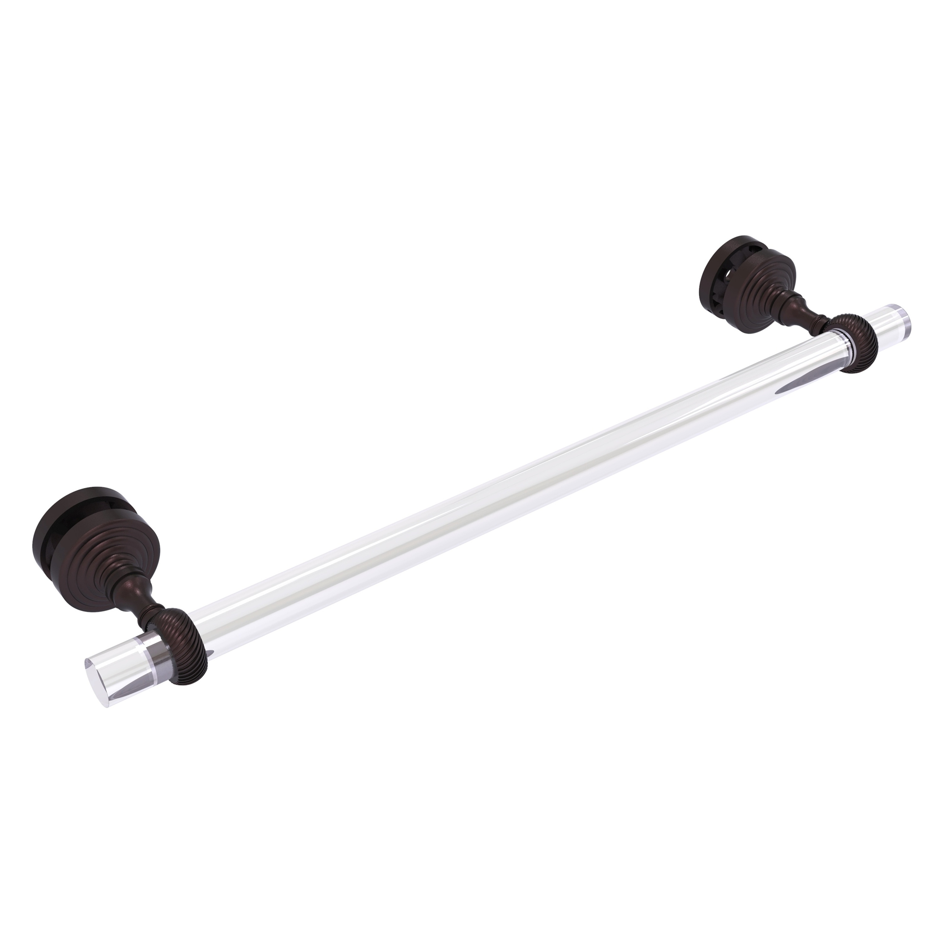 Allied Brass PG-41T-SM-18-ABZ Pacific Grove 18-in Antique Bronze Wall mount Single Towel Bar