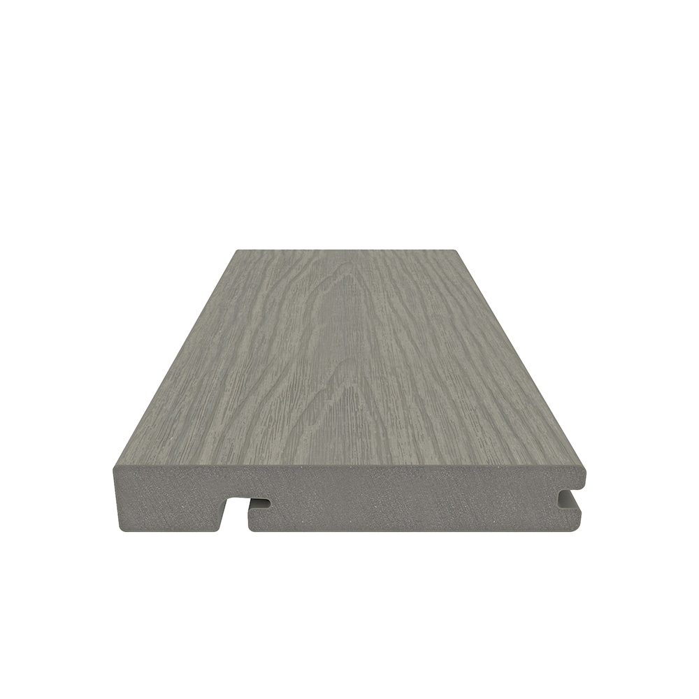 NewTechWood Columbus Hybrid Board 1-in x 6-in x 8-ft Roman Antique Grooved Composite Deck Board