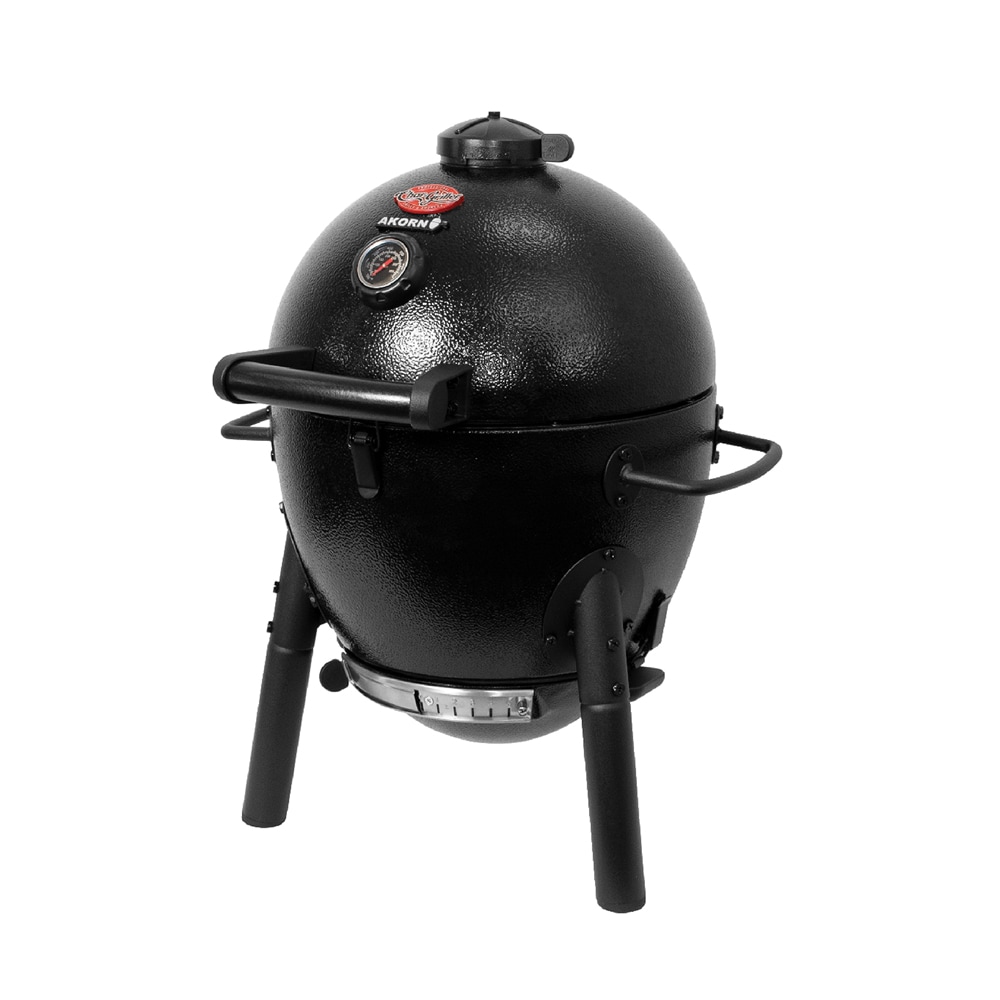 Skonyon Heavy-Duty Portable Cast Iron Charcoal Grill in Black