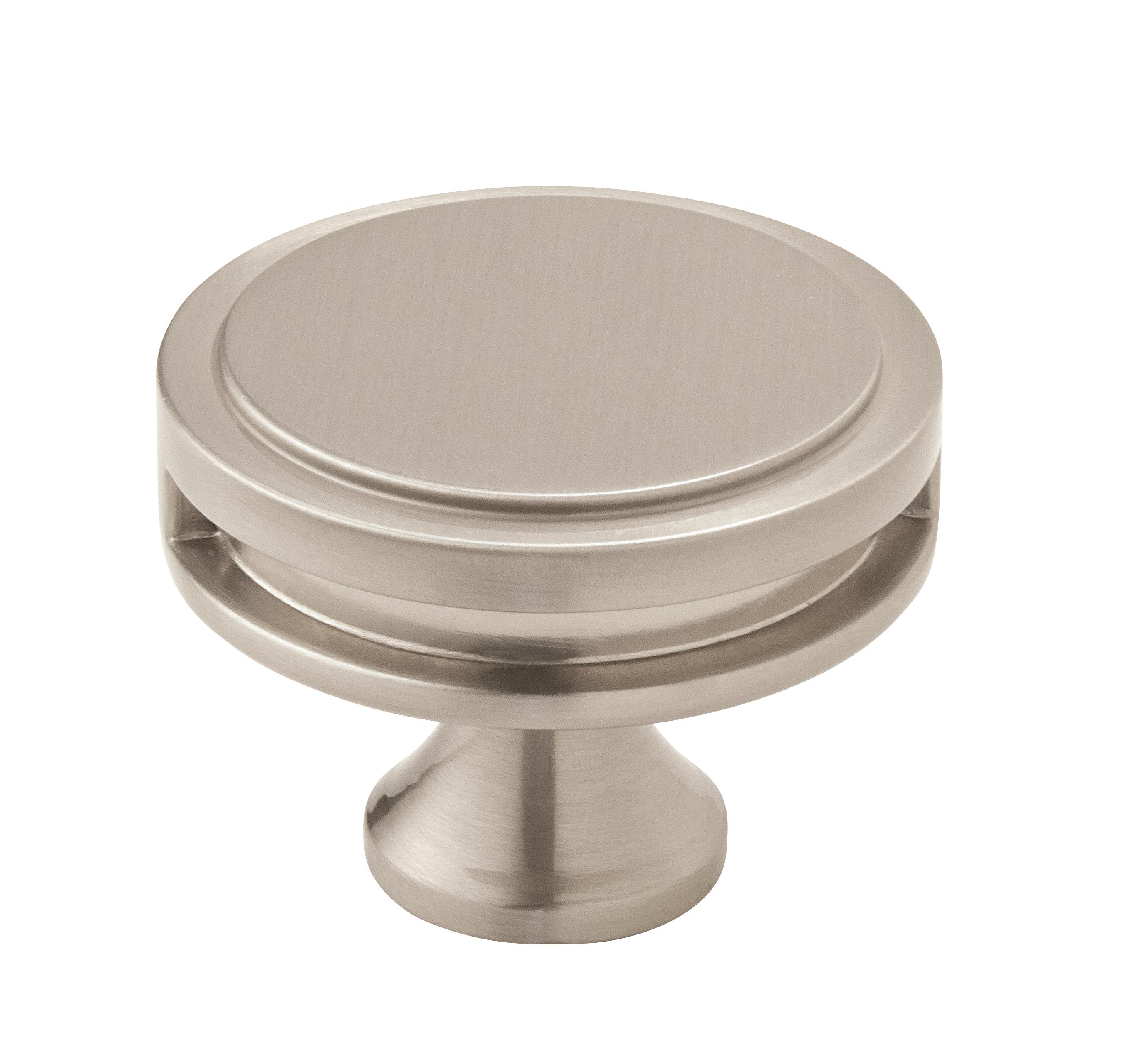 Amerock BP36604G10 Oberon 1-3/4-in Satin Nickel Round Contemporary Cabinet Knob