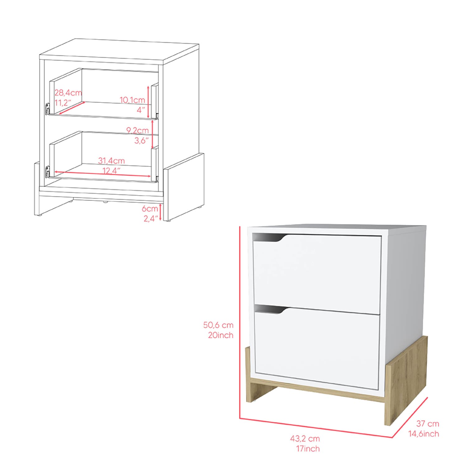 Streamdale Furniture B092123137 nightstands - View #6