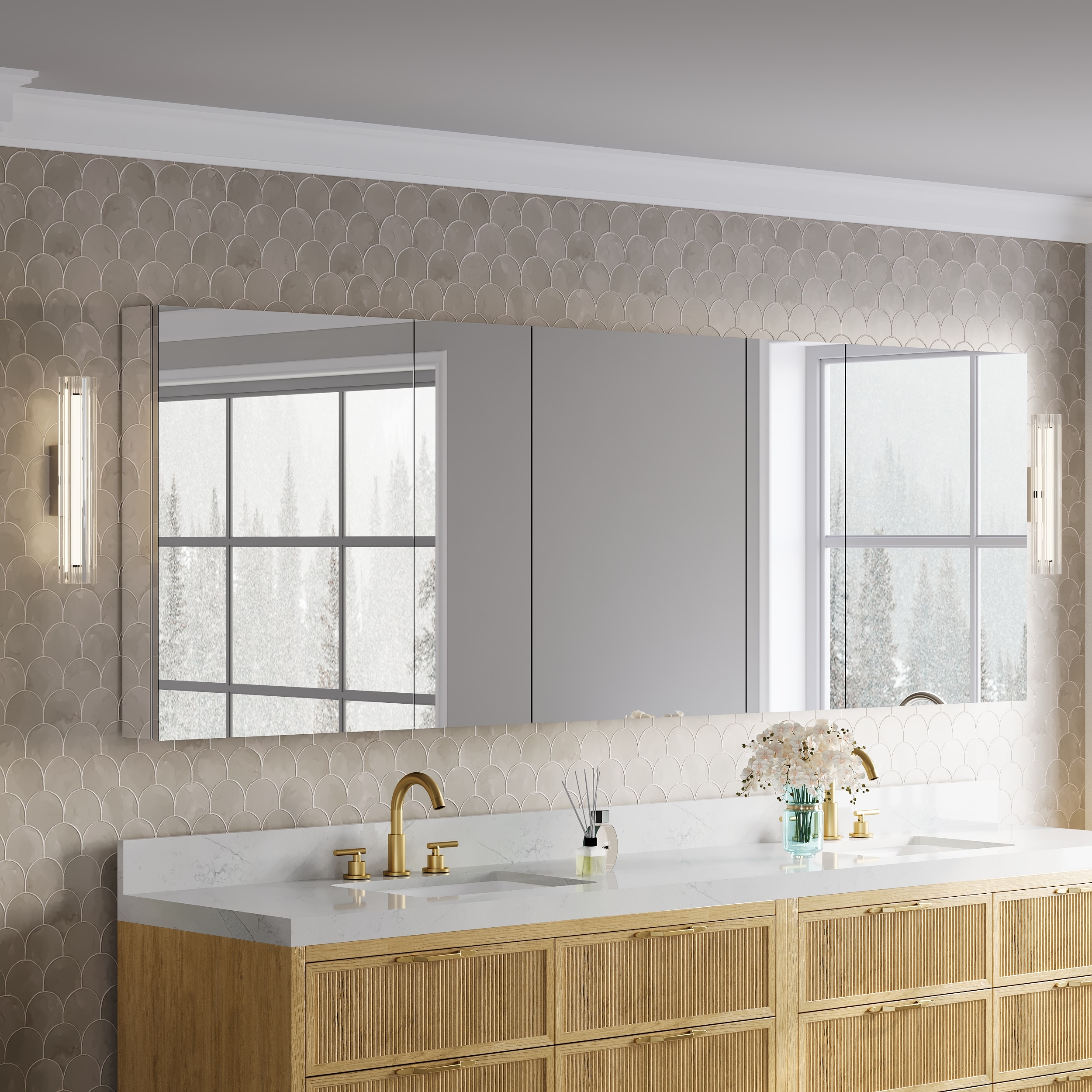 WELLFOR JRA24R12R24L12L24L32 Bathroom-Medicine-Cabinets - View #13