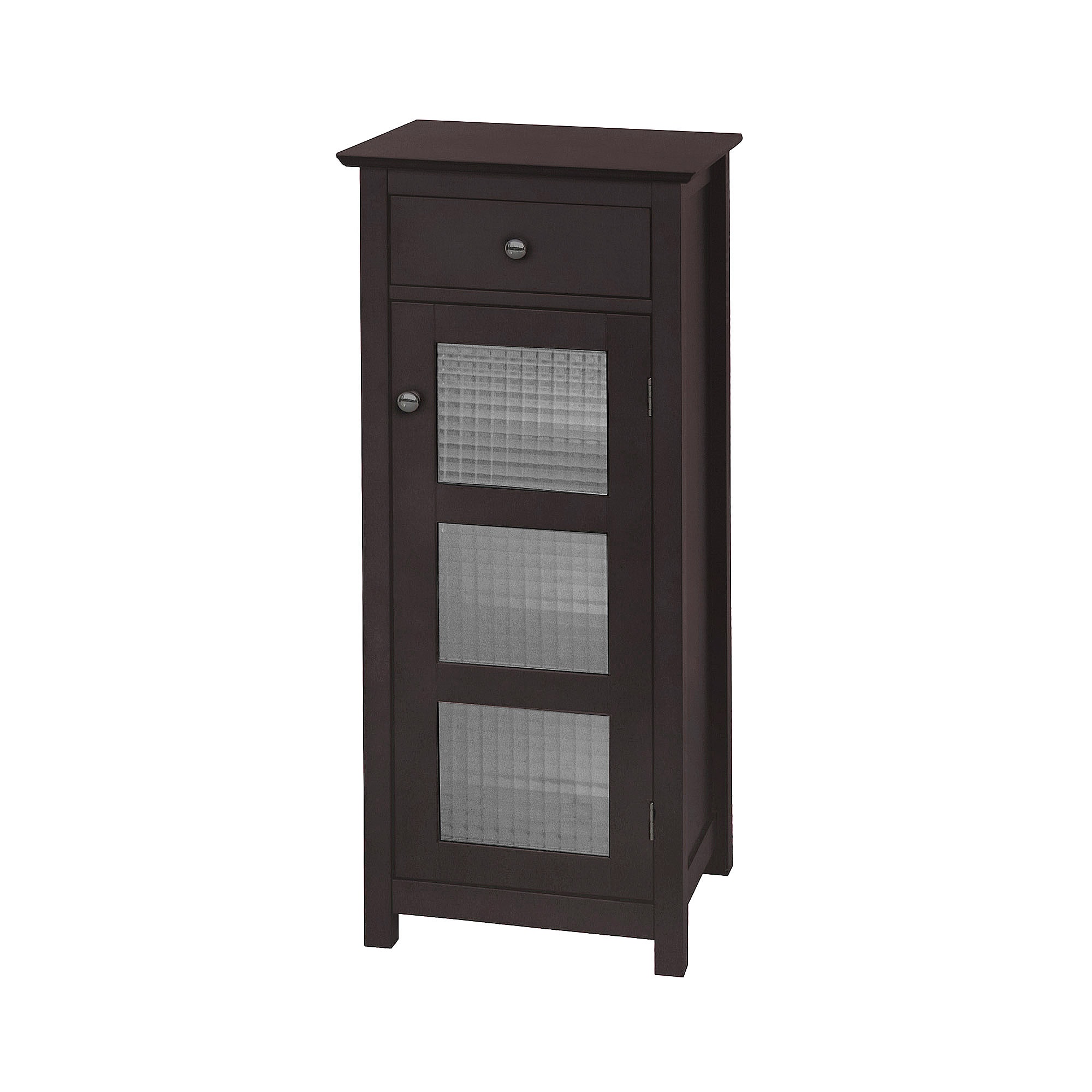 Teamson Home 6223 Chesterfield 15 x 36 x 14 Dark Espresso Freestanding Linen Cabinet