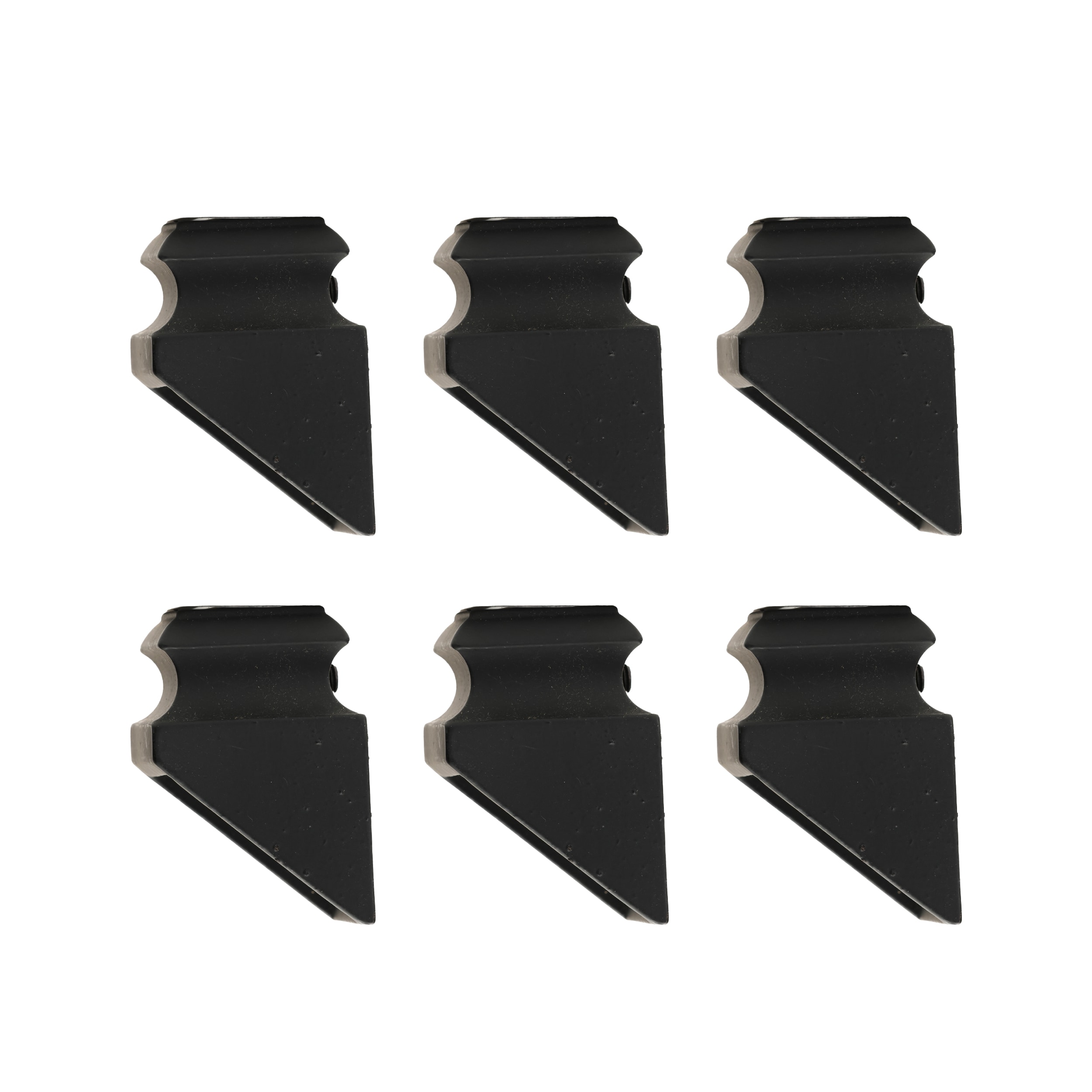 RELIABILT WGSH905SB 1.875-in x 1.3125-in Satin Black Aluminum Square Stair Baluster Shoe (6-Pack)