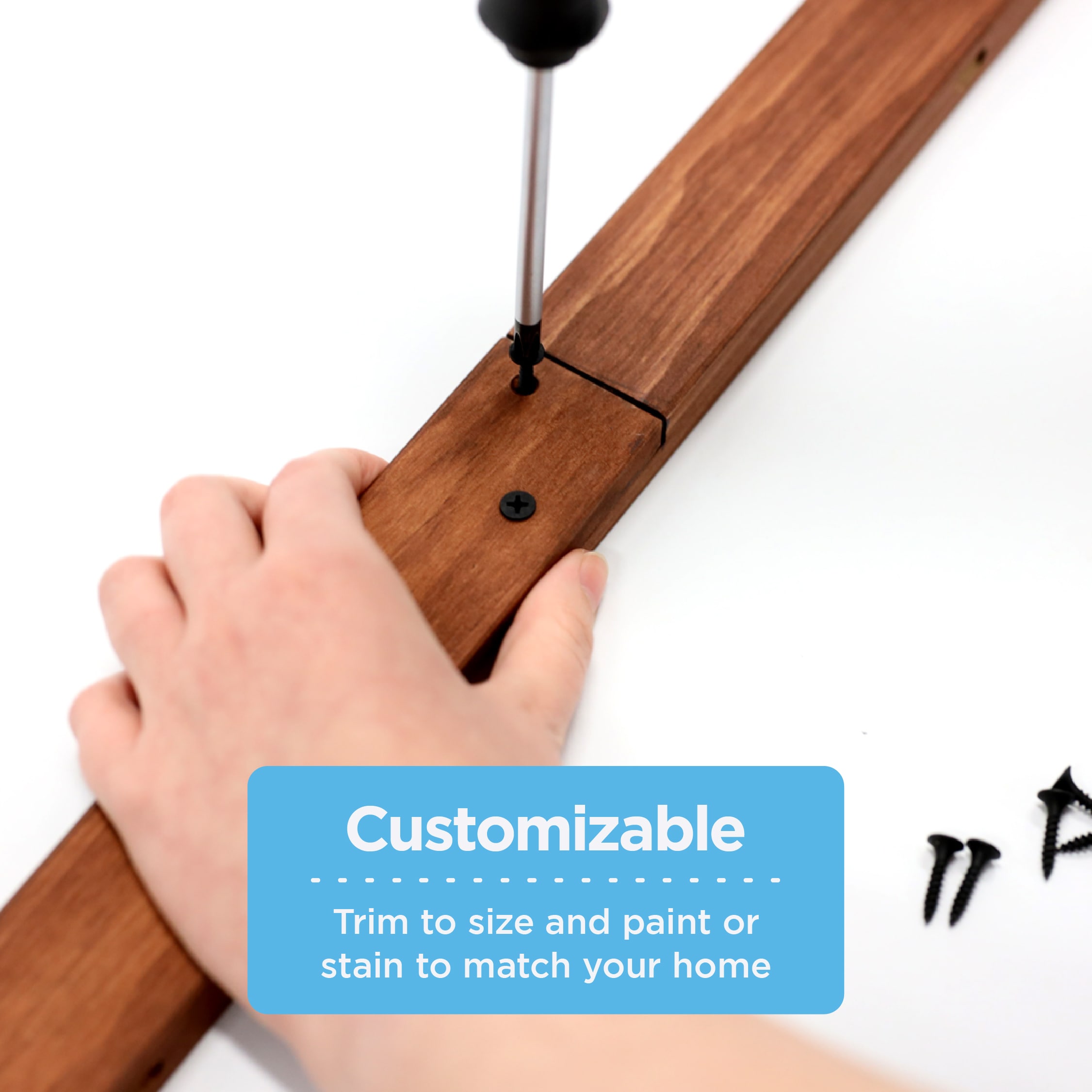 Extra Tall Natural Wood Banister Adapter Kit for Baby Gates