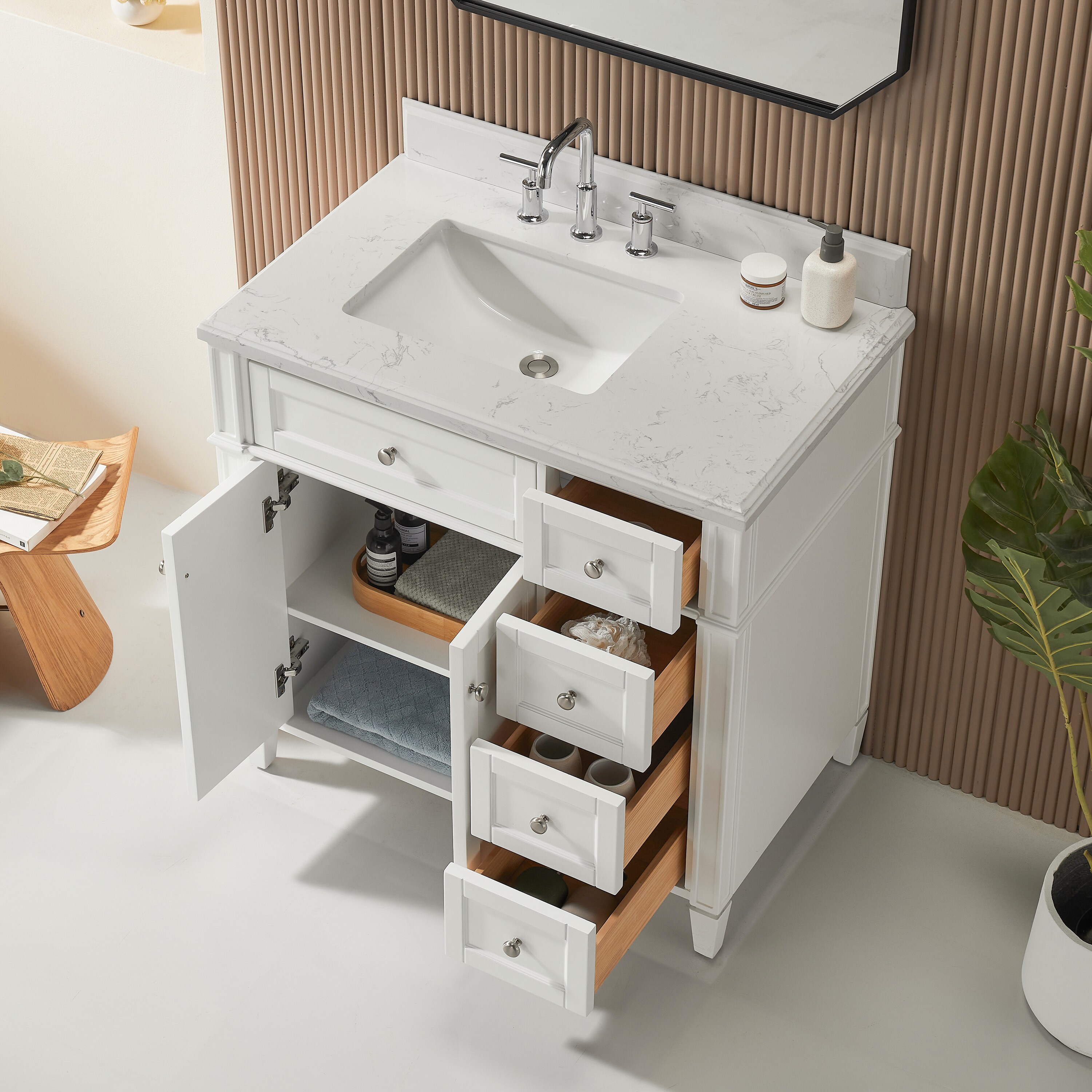 WELLFOR WA-9648-DH Bath-Vanity-Combo - View #6