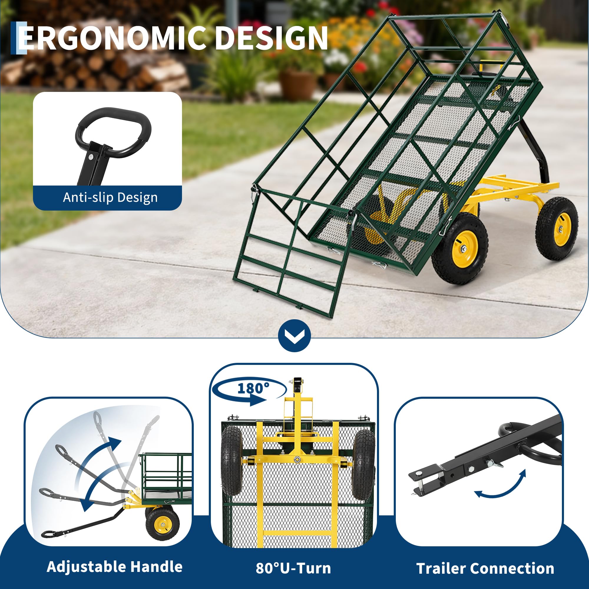 GarveeLife FLYPPG34BK4R5H Plant-Caddy-Cart - View #4