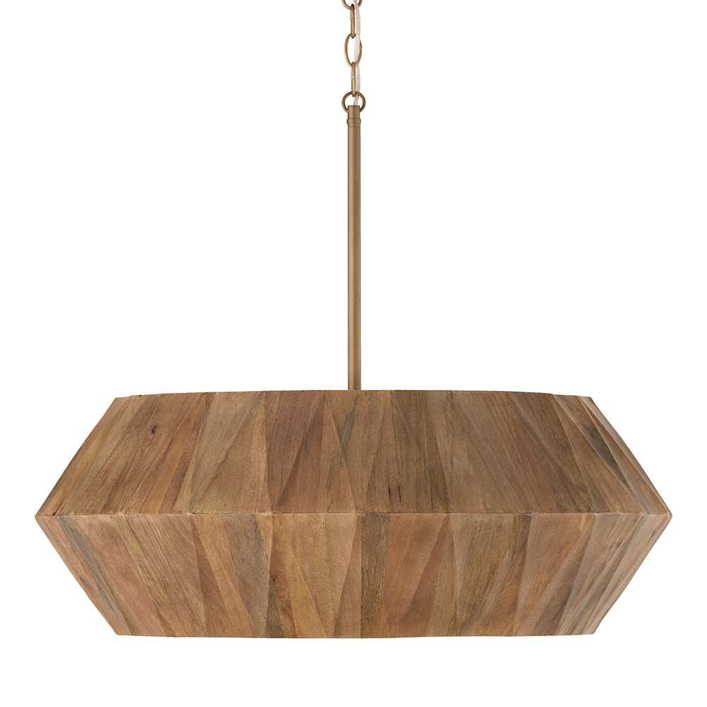Capital Lighting  351061 Nadeau 6 Light 29 Inch Wide Wood Pendant
