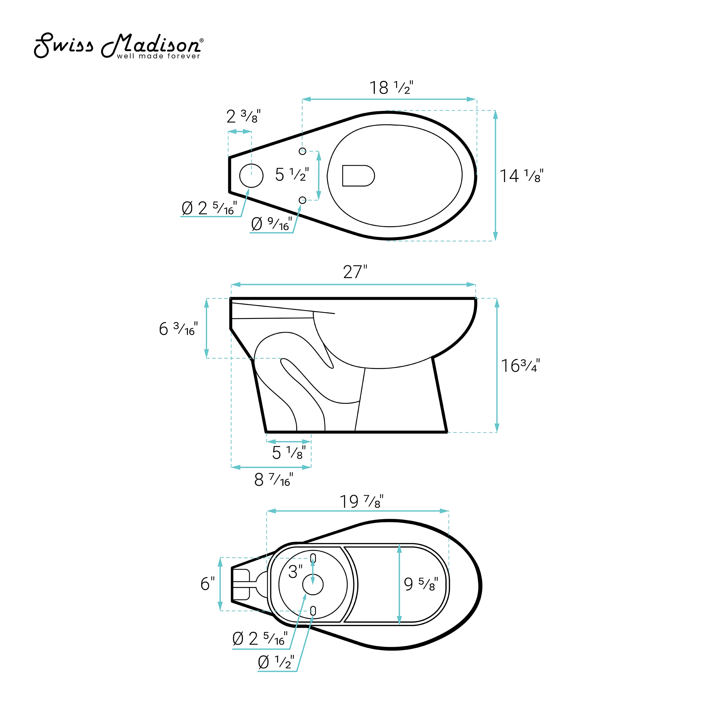 Swiss Madison SM-25-CICHL05WH Toilet-Bowls - View #7