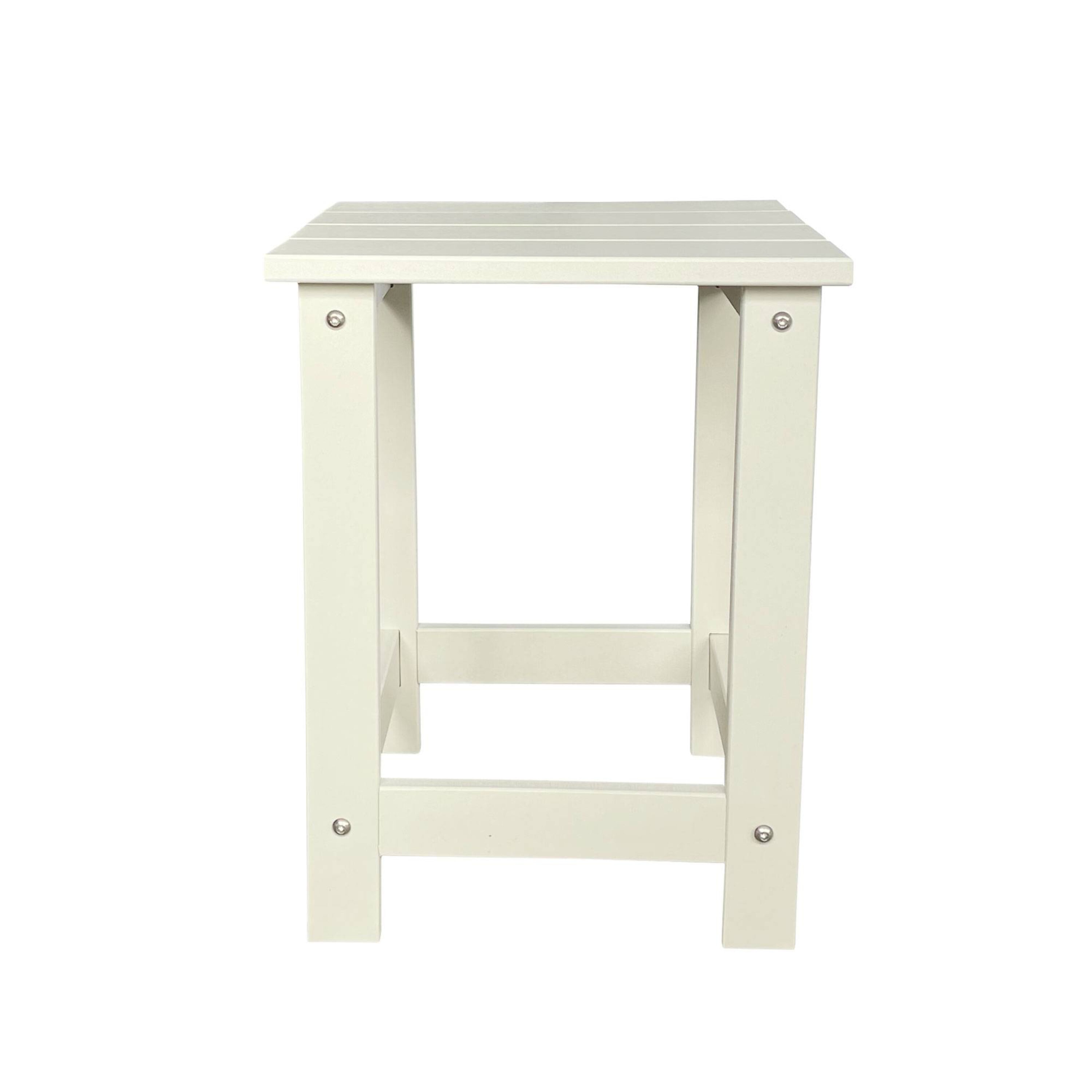 Shine Company 7601WT Square Outdoor Coffee Table 14.75-in W x 14.75-in L