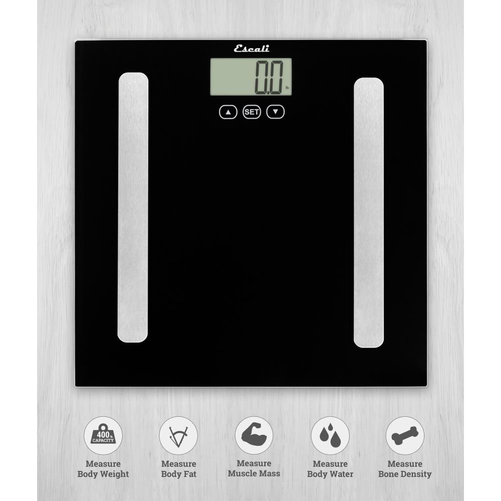 Escali High Capacity Anti-Slip Bathroom Scale ,White