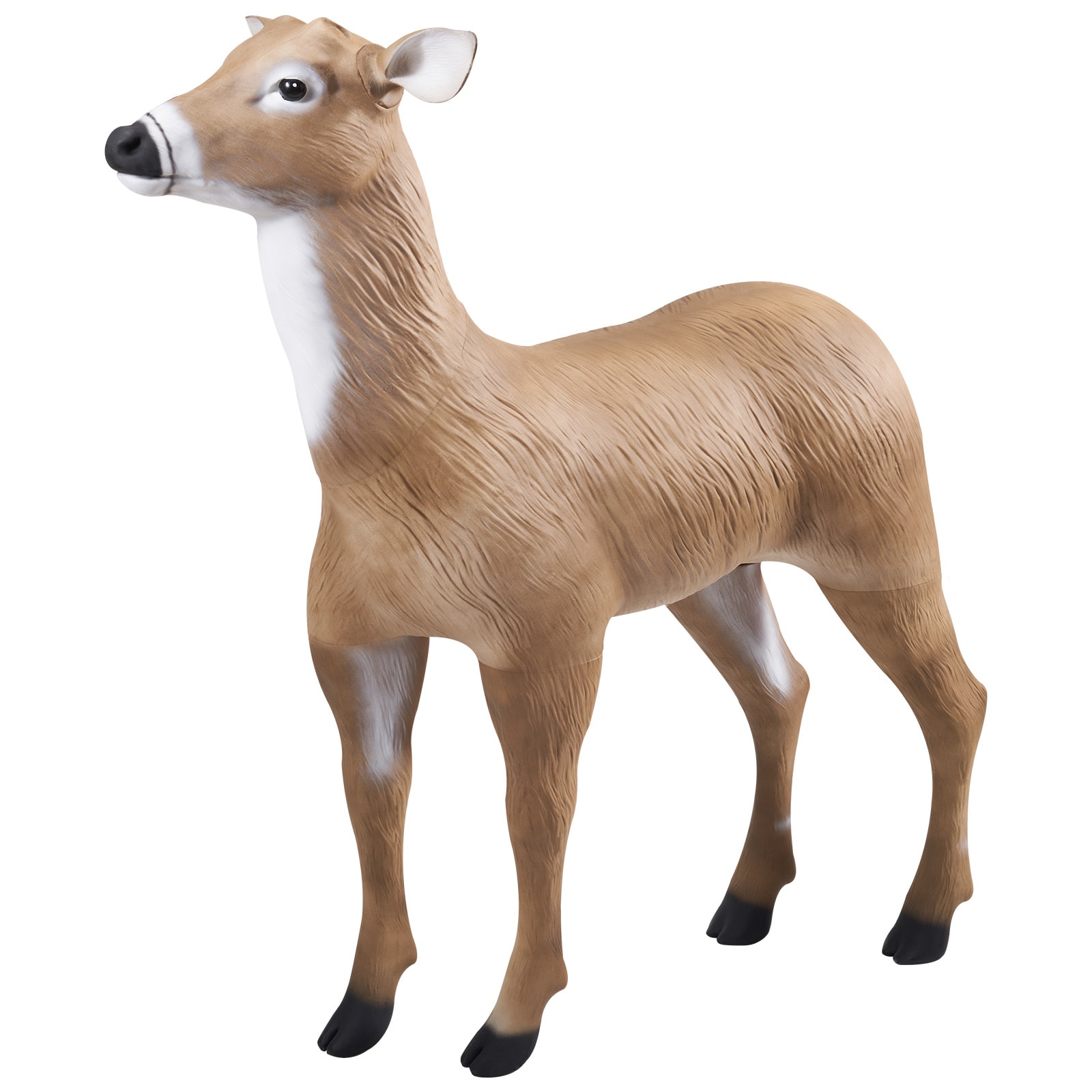 VEVOR Deer Decoy  Outdoor Deer Decoys for Hunting  Realistic Durable HDPE Doe Hunting Decoy  Foldable Legs for Easy to Carry and Use  for Garden Yard Decoration  1-Pack