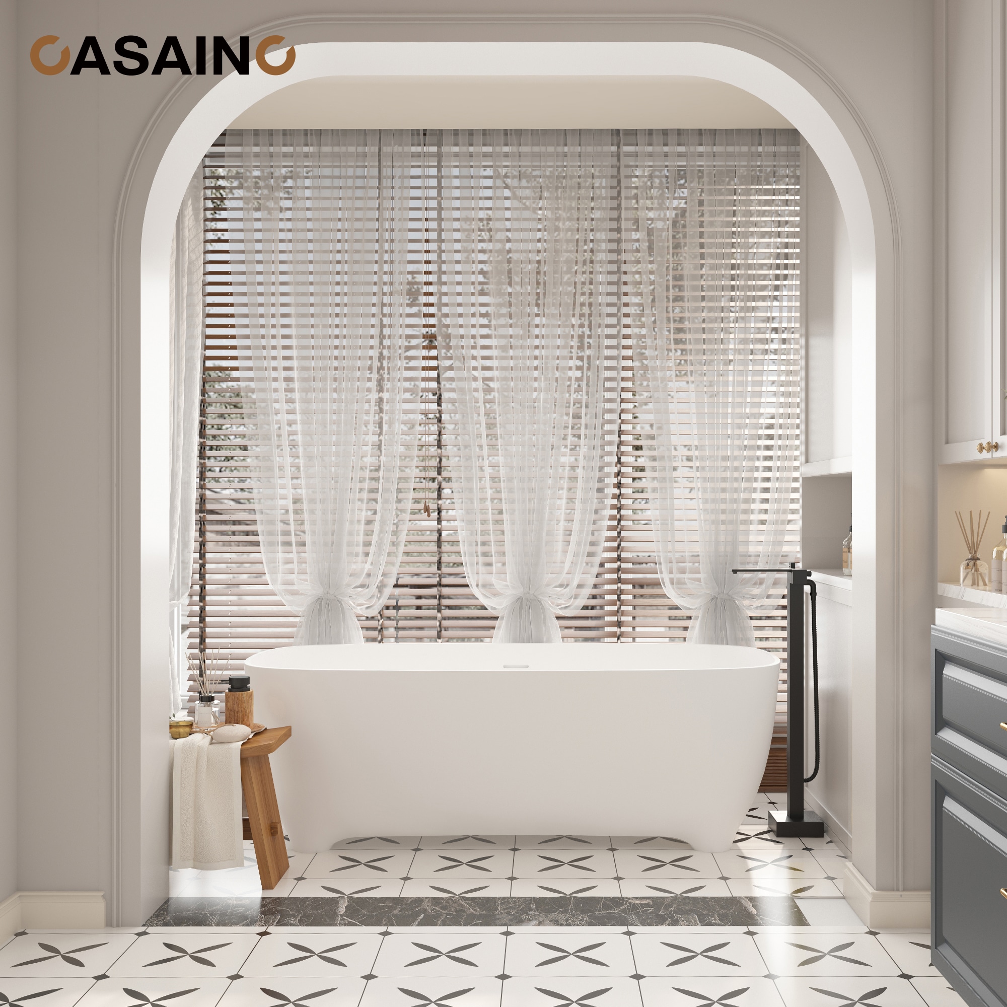 CASAINC MCS182-10BG Roman-Tub-Faucets - View #2