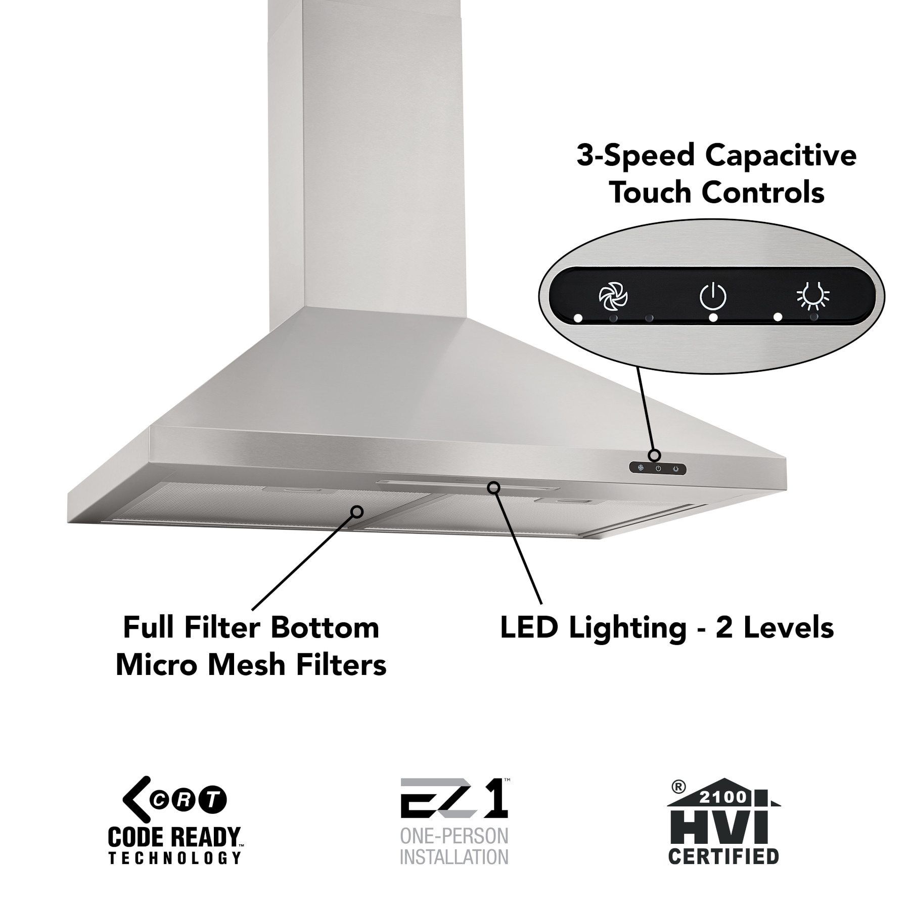 Broan EW4836SS Wall-Mounted-Range-Hoods - View #7