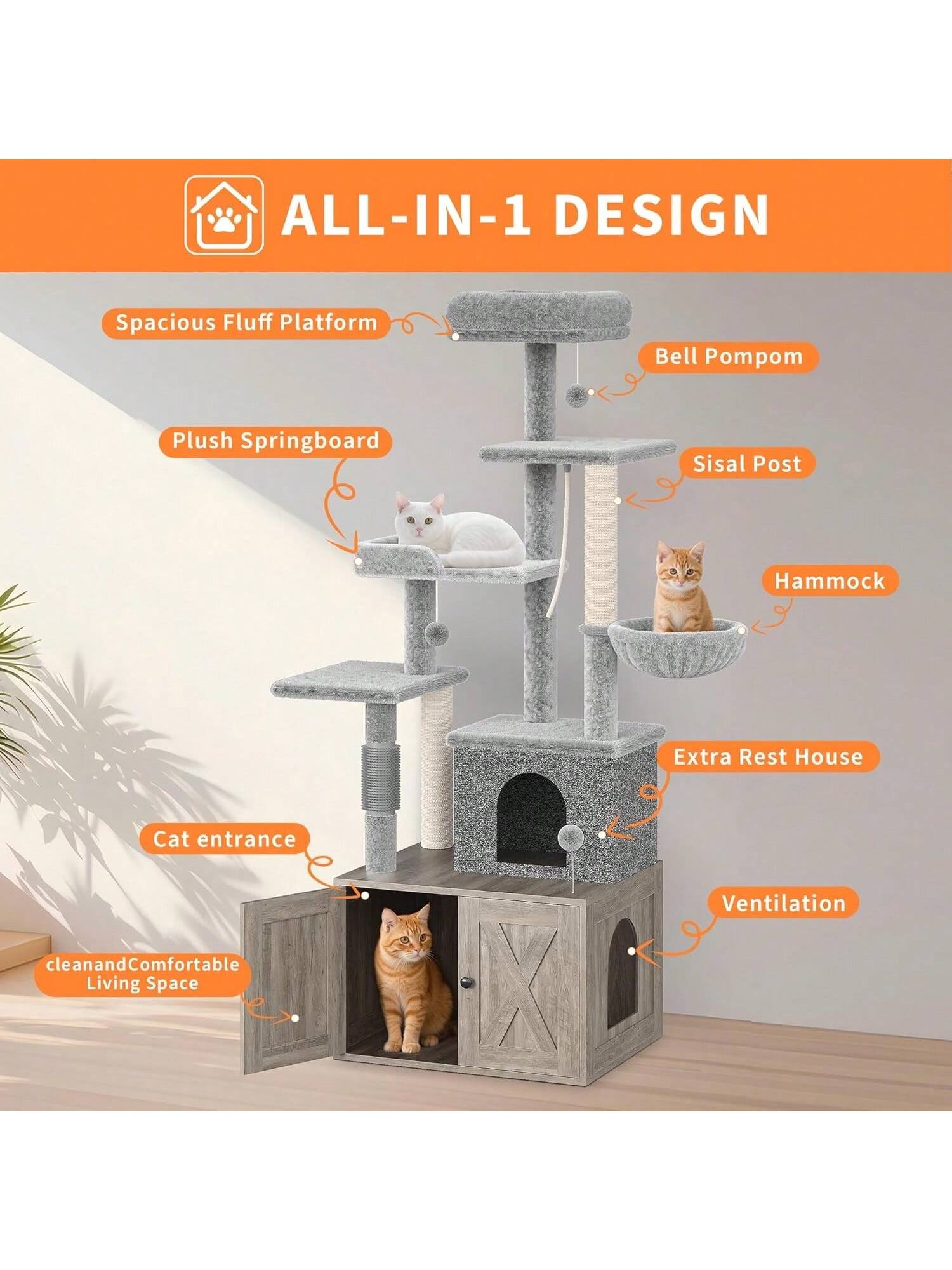 Qeetex BY-PPS-335RK5WM Cat-Trees - View #7