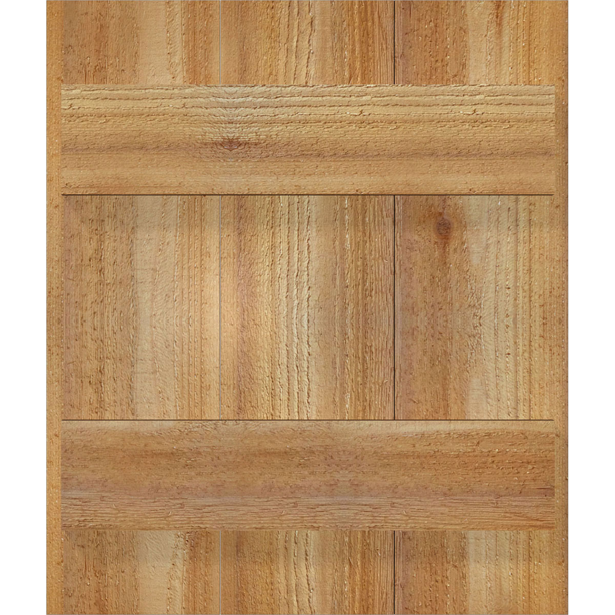 Ekena Millwork RBJ06S16X019RWR 16.125-in W x 19-in H Unfinished Paintable/Stainable Board and batten Wood Exterior Shutters ( 2 -Pack )