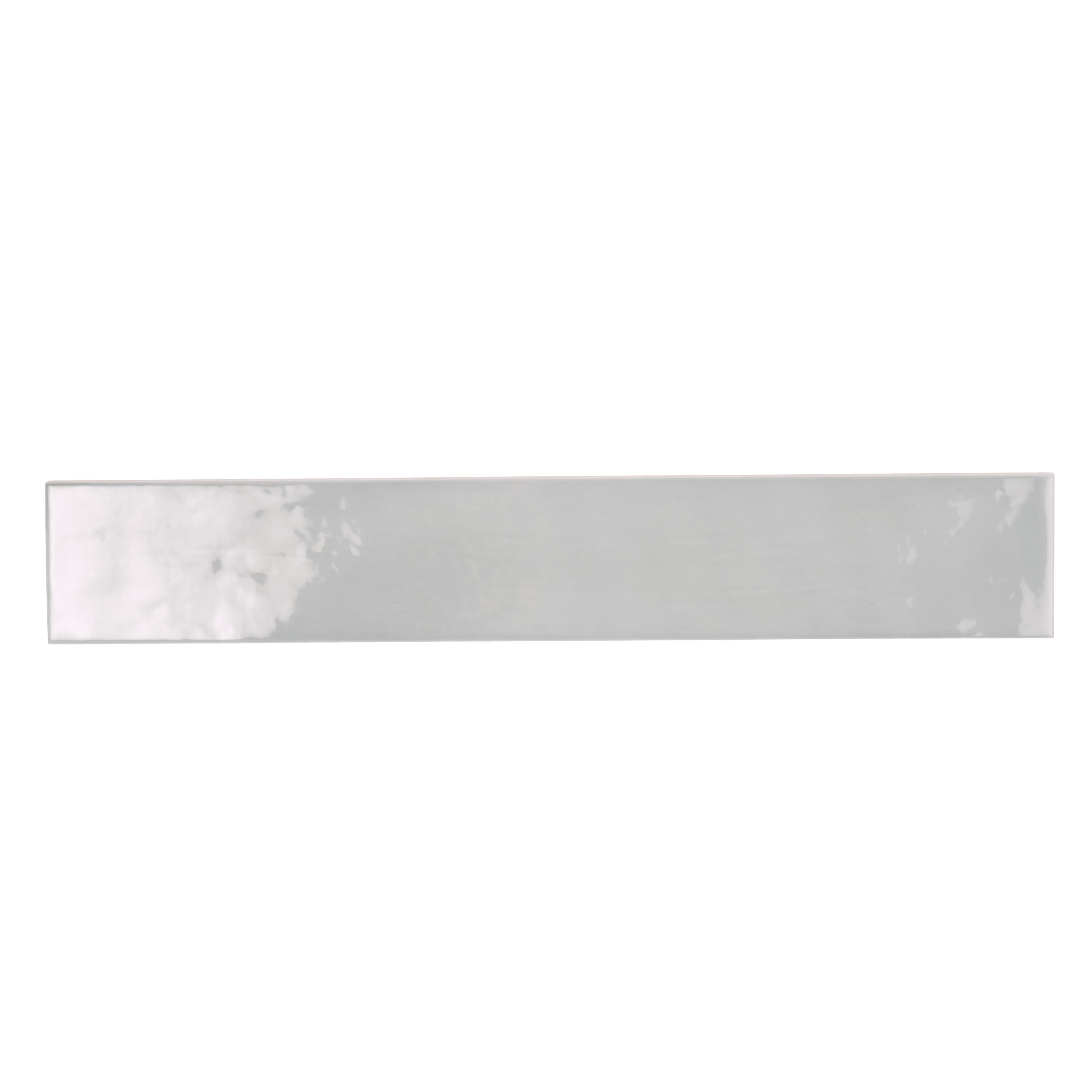 Apollo Tile CRE88MOO2616 Silken Gray 3-in x 16-in Glossy Ceramic Brick Look Floor and Wall Tile (10.76-sq. ft/ Carton)