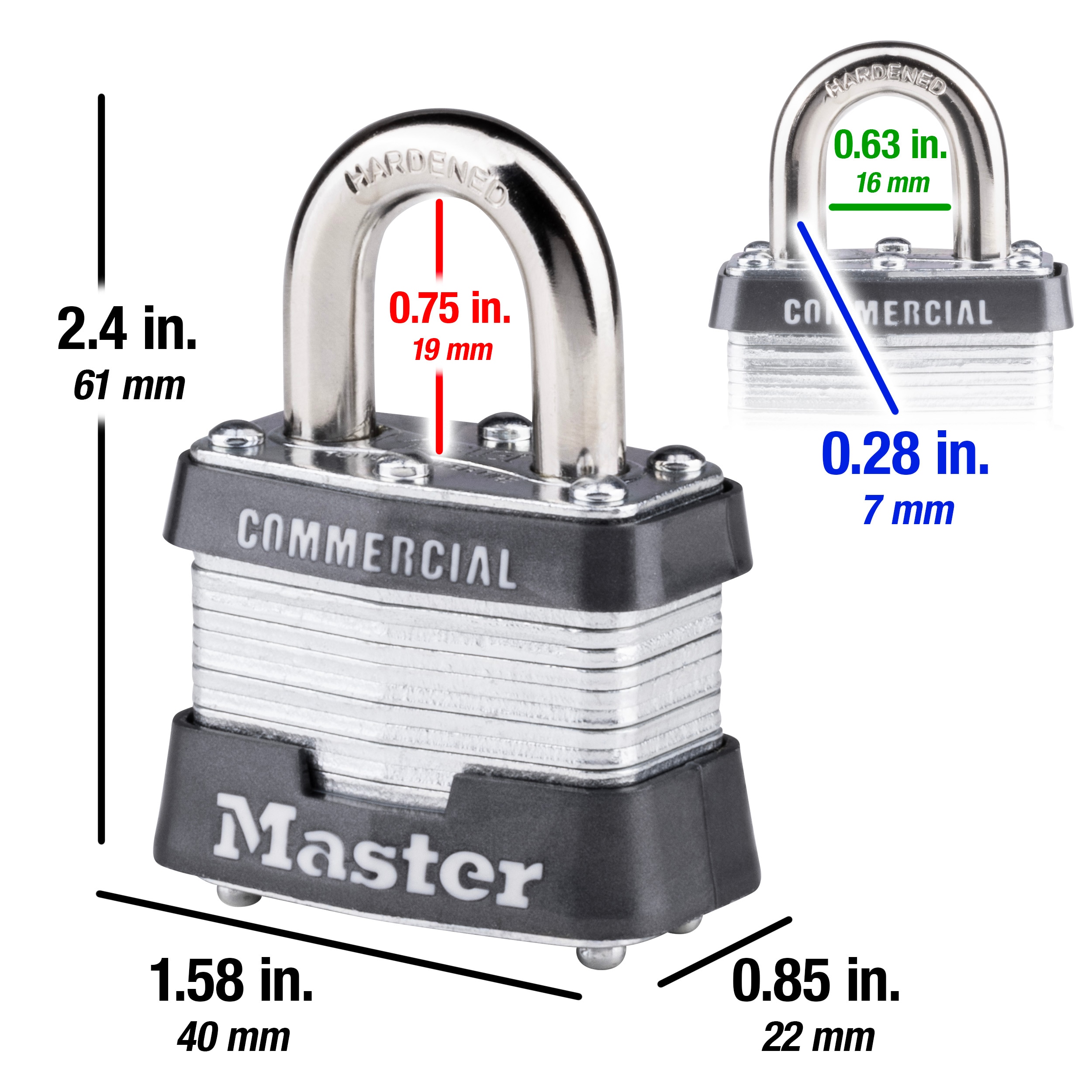 CM - Top Security Padlock 60mm - Each - Cabinet Locks Canada — Bulk Mart
