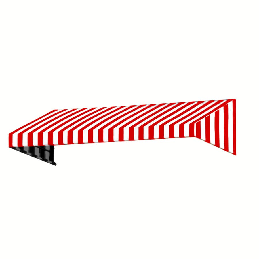 Awntech CN32-5RW Maui LX 192-Inches Wide x 120-Inches Projection x 8-Inches Height Fabric Blue Multi Striped Manual Retractable Patio Awning