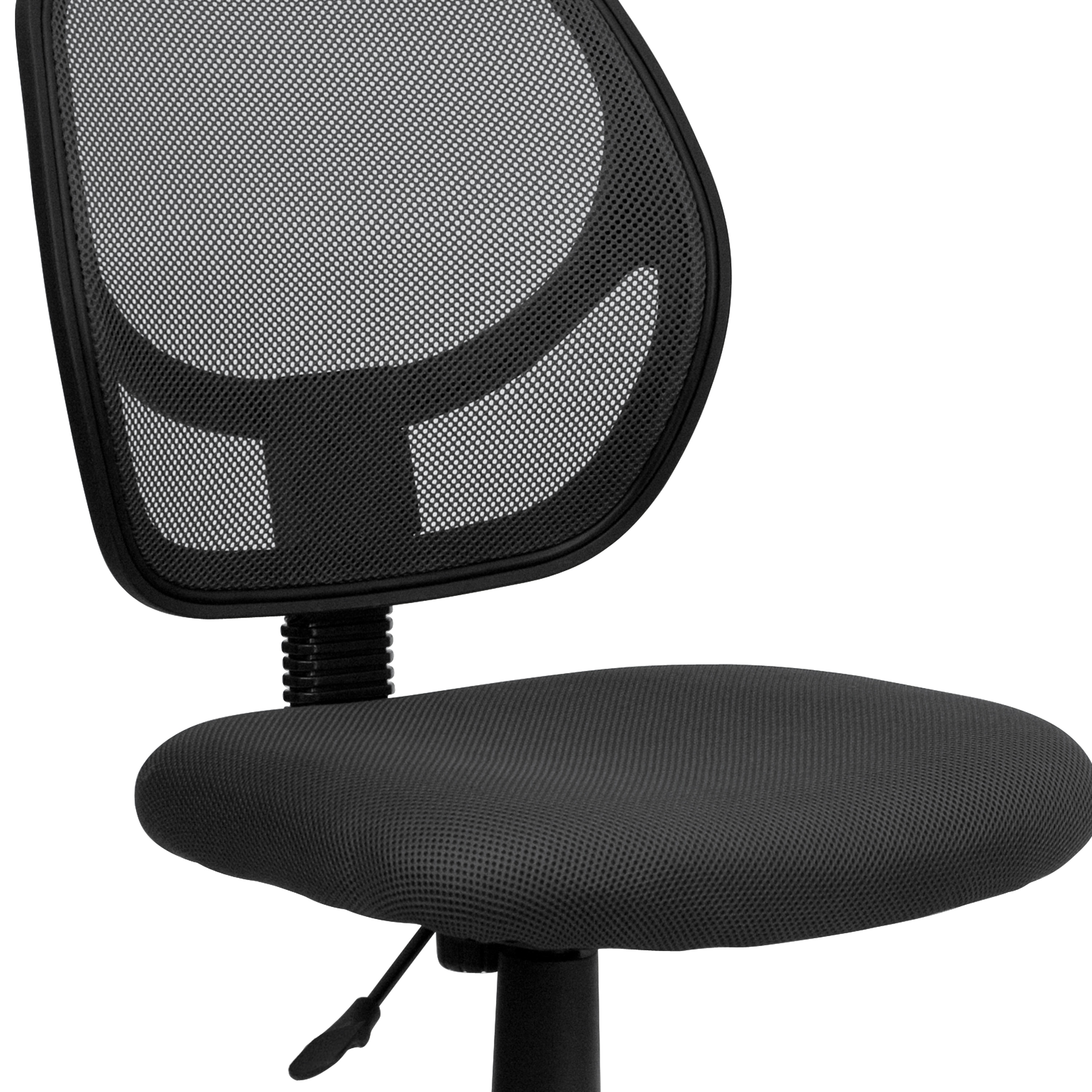 ErgoComfort 360 Swivel Mesh Task Chair with Lumbar Support, Gray and Black