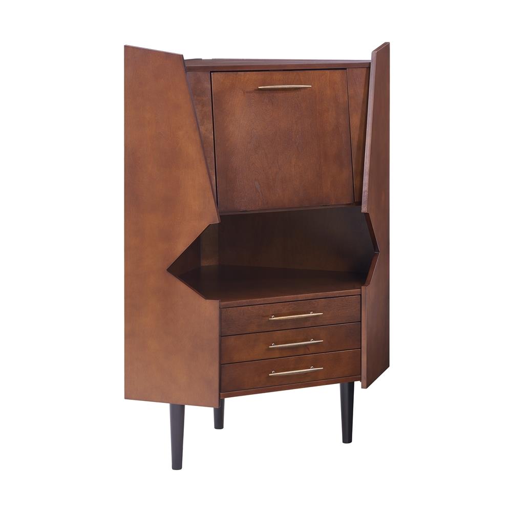 Boston Loft Furnishings Alcott 48-in Brown Modern/Contemporary Birch Corner Desk | ATG4466