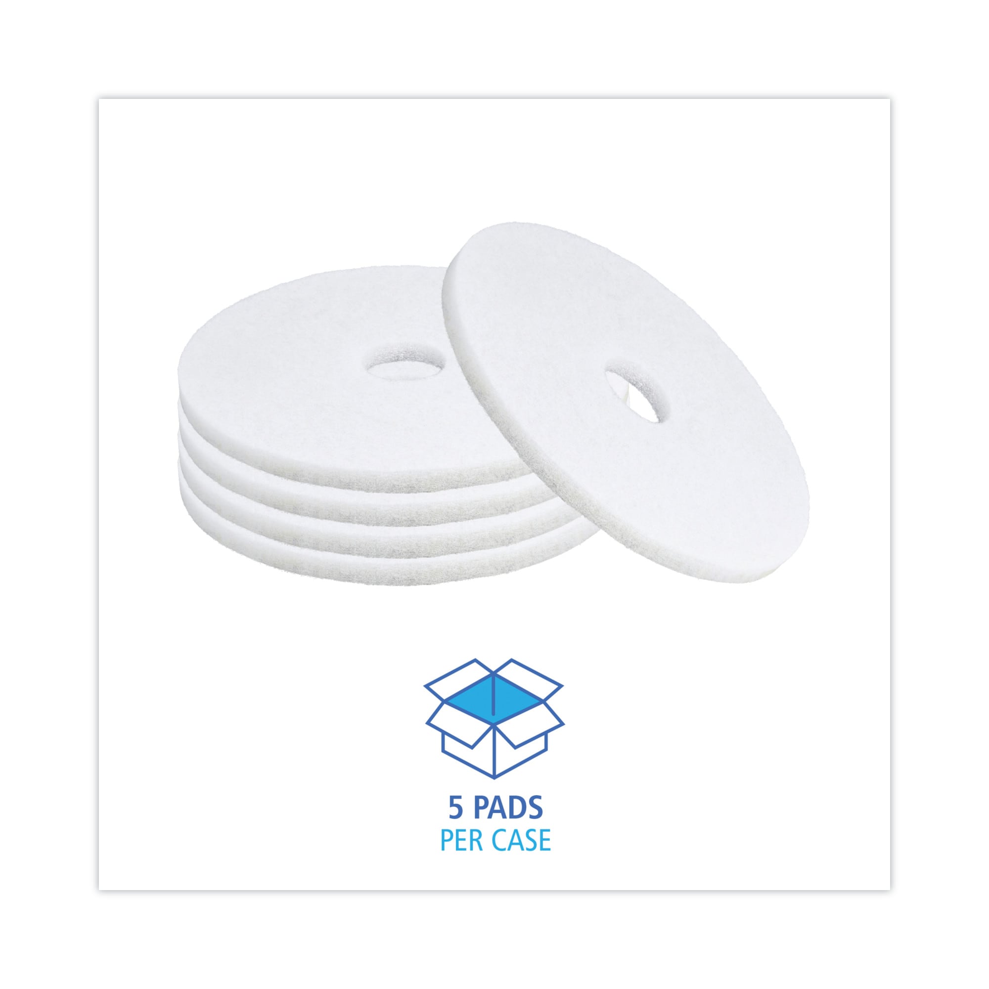 Boardwalk BWK4017WHI Floor-Polisher-Pads - View #3