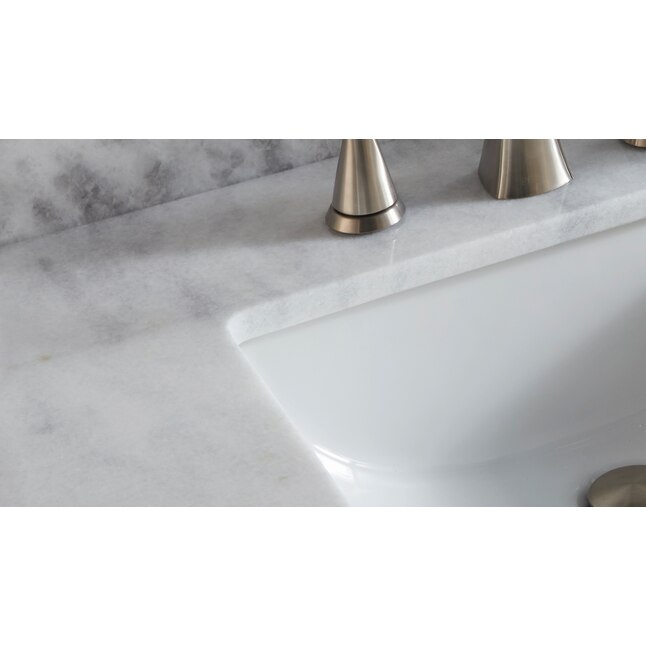 allen + roth 61-in Shadow Storm Natural Marble Undermount Double Sink 3 ...