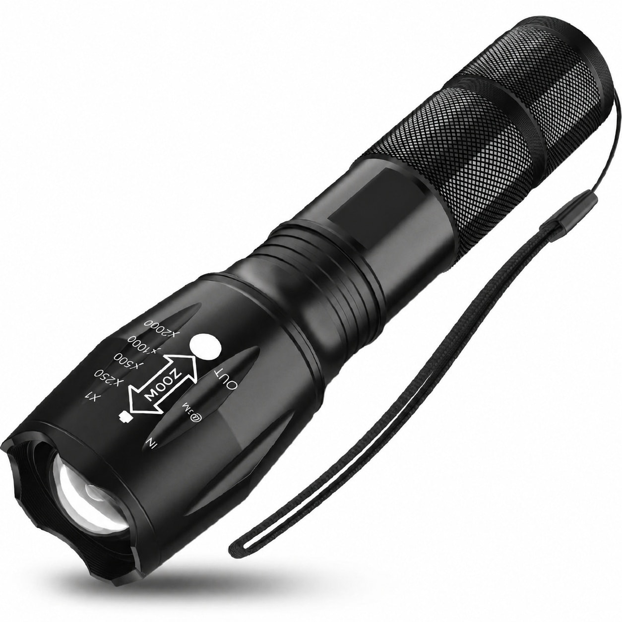 DYRCJ  LED Flashlight 1 Pack High Lumens Zoomable Waterproof Outdoor Light with 5 Modes for Camping Hunting Hiking Emergency Gear Essentials