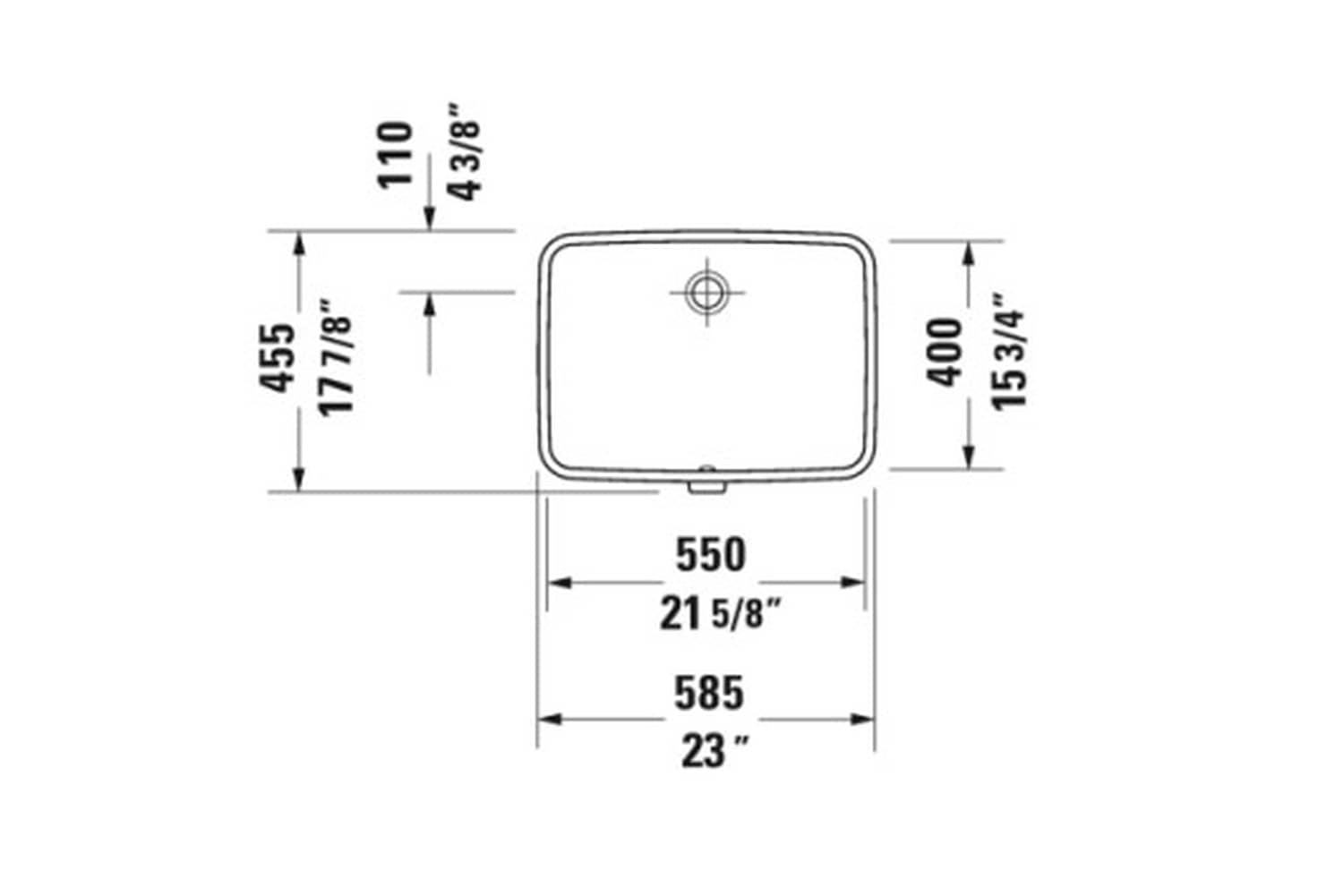 Duravit 0395550017 Bath-Sink - View #2