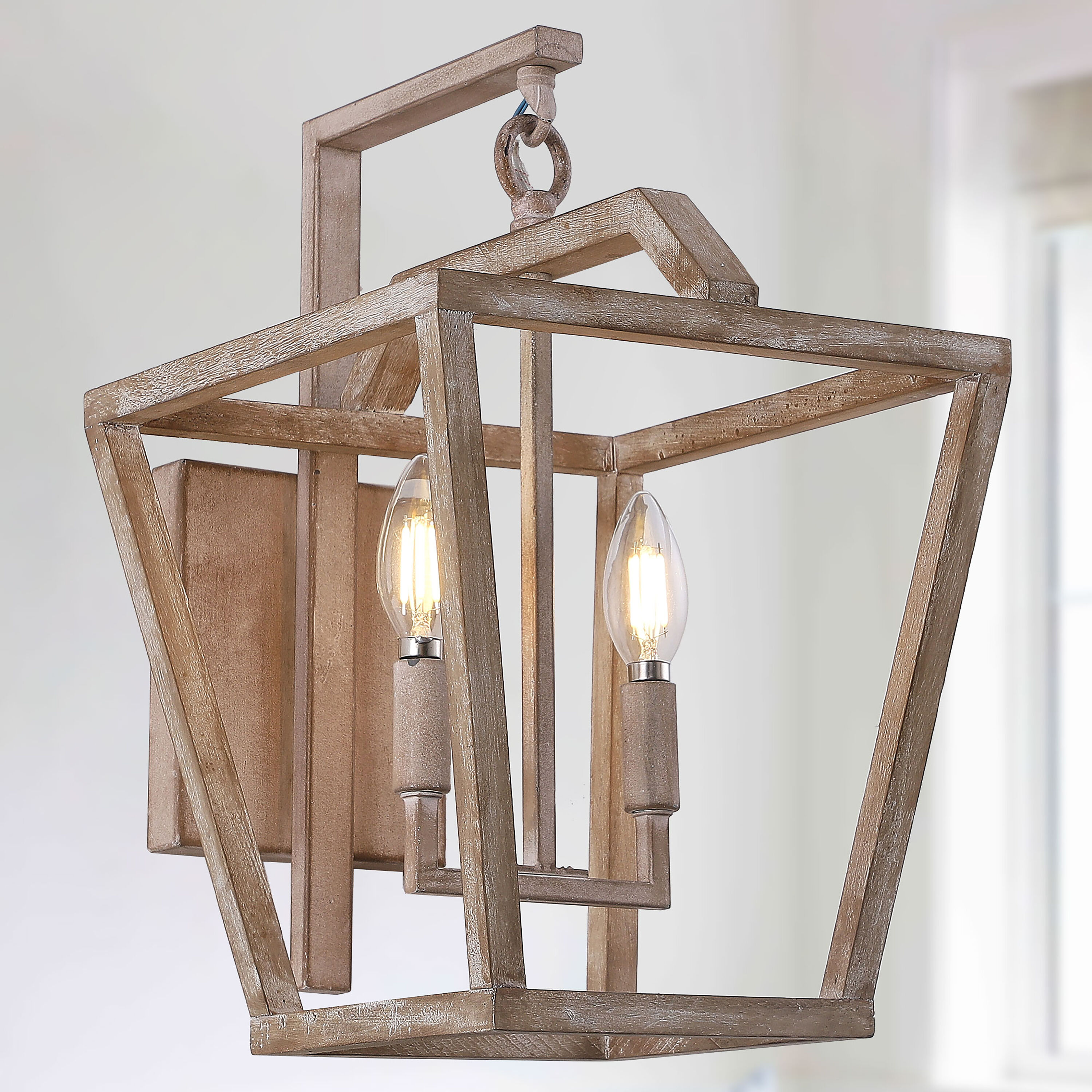Cusp Barn CSUP4068 Wall Sconce 10.3-in 2 -Light Brushed Brown Farmhouse Vanity light