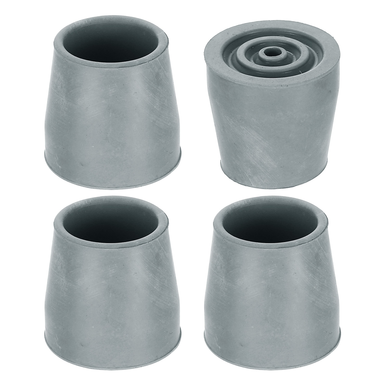 Unique Bargains 4pcs Replacement Feet for Shower Chair Bath Seat 1-3/32-Inch ID Heavy Duty Non Slip Rubber Suction Cup Feet Chair Leg Caps for Shower Stools and Transfer Bench Gray